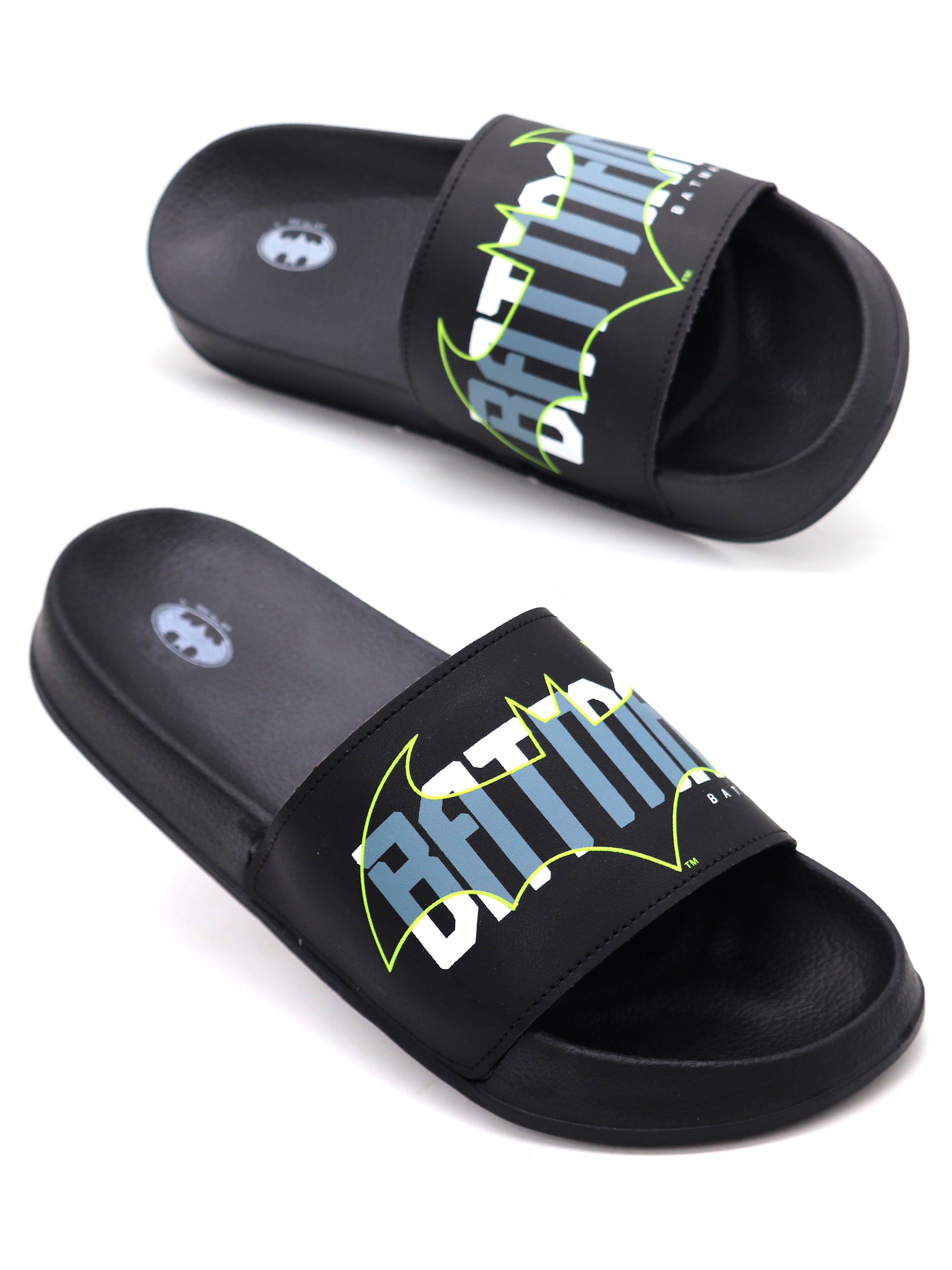 SVAAR Batman Edition Men’s Soft Sliders – Black
