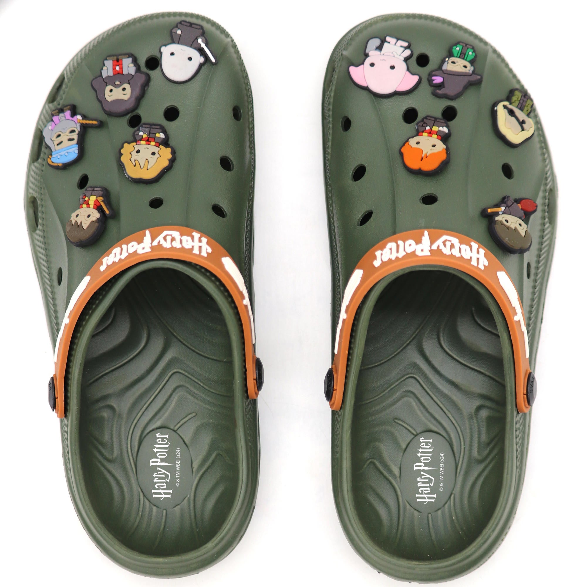 SVAAR x Harry Potter™ Men's Magical Clogs – Includes 10 Authentic Charms & Adjustable Back Strap - Olive