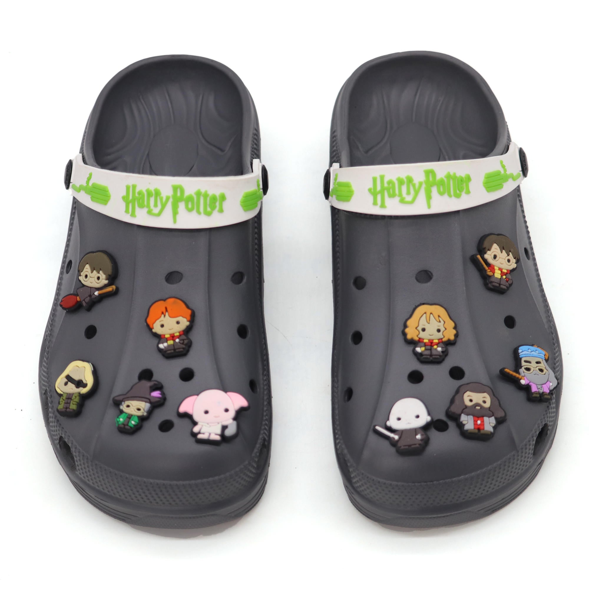 SVAAR x Harry Potter™ Men's Magical Clogs – Includes 10 Authentic Charms & Adjustable Back Strap - Grey