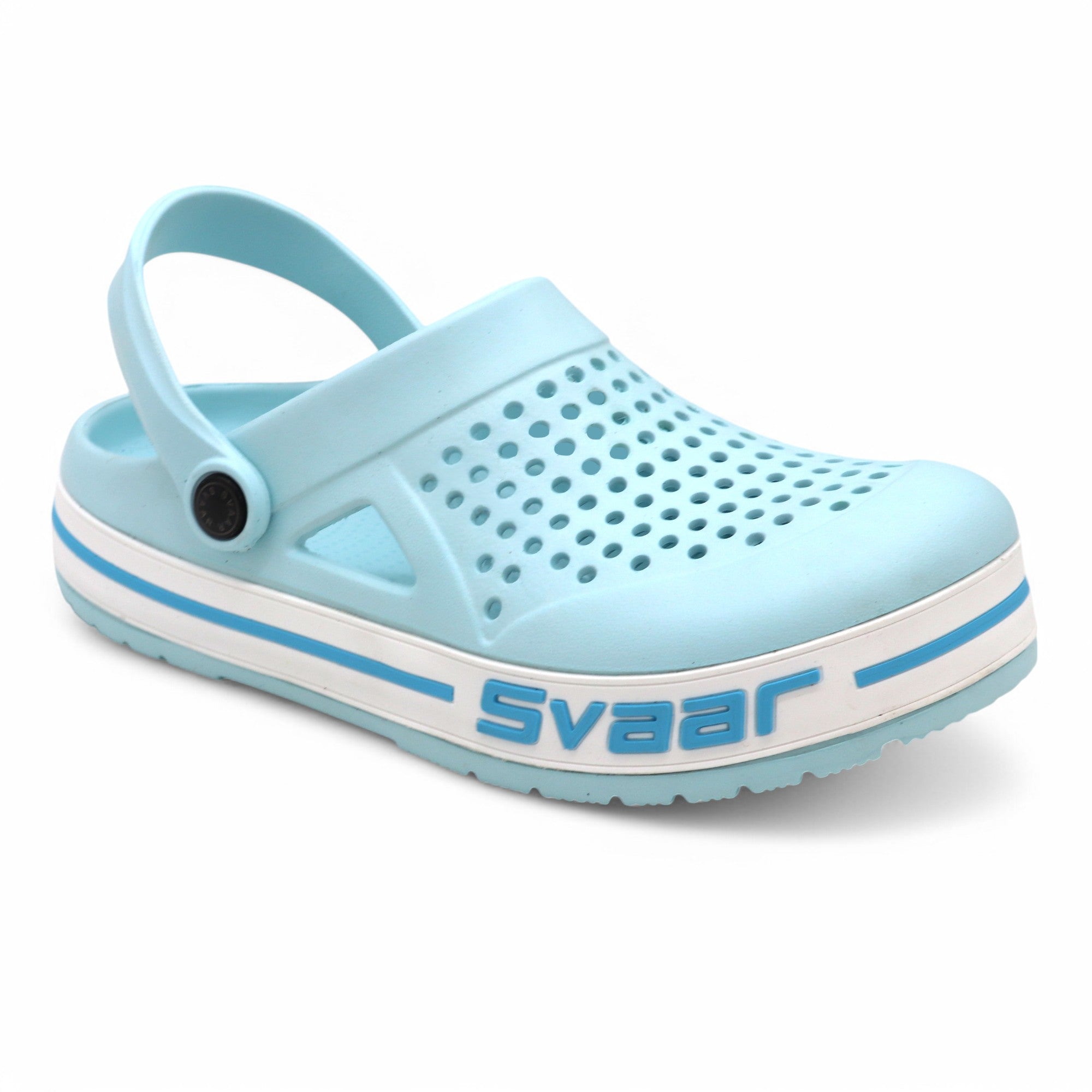 Svaar Men’s Clogs – Comfortable & Breathable Casual Slip-On - Aqua Blue