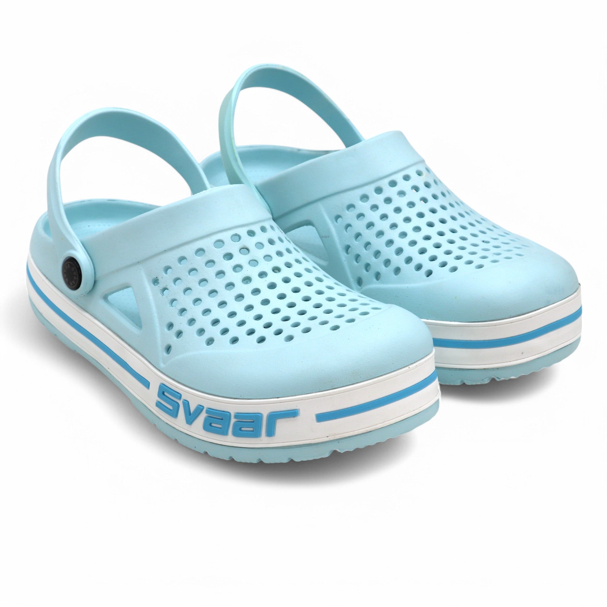 Svaar Men’s Clogs – Comfortable & Breathable Casual Slip-On - Aqua Blue