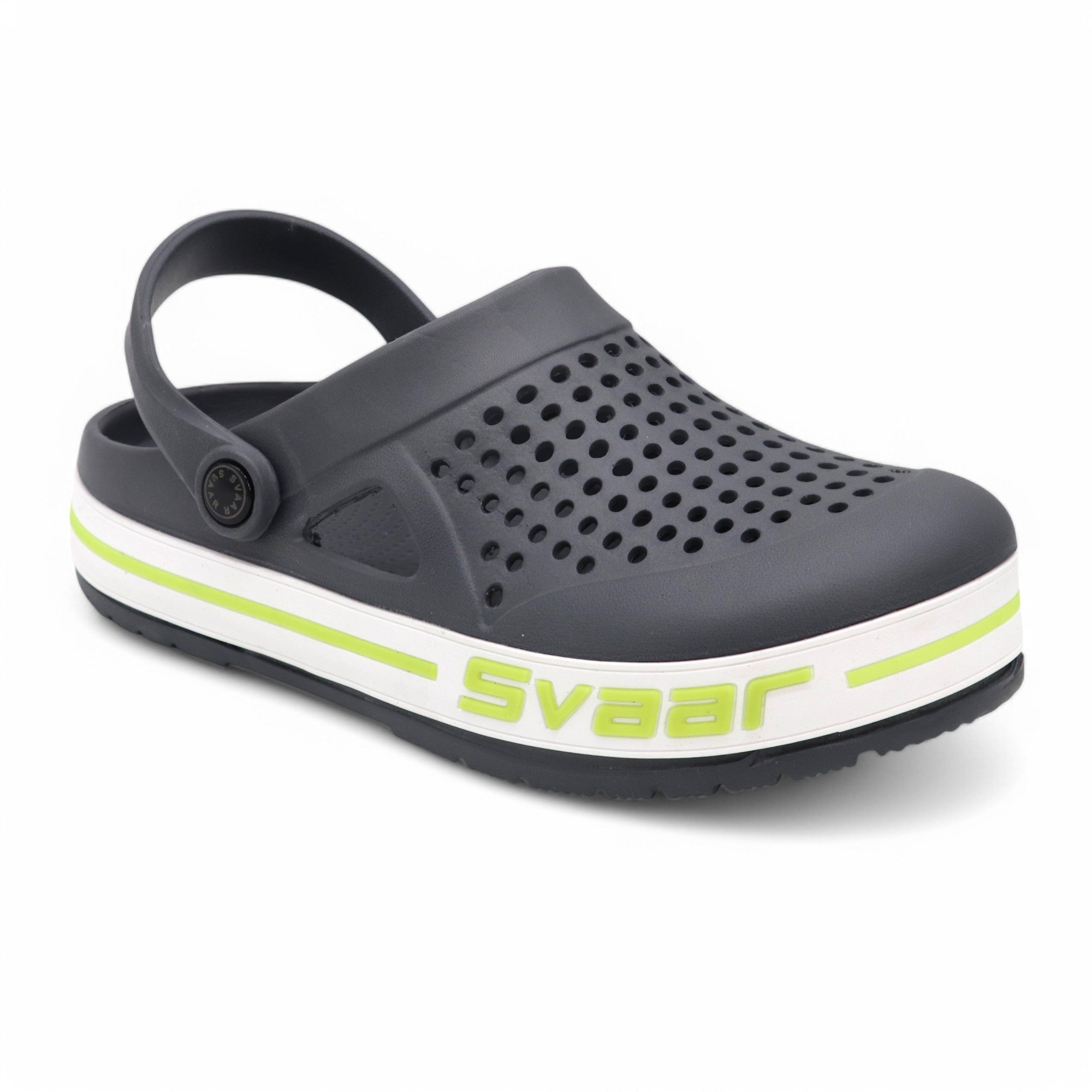 Svaar Men’s Clogs – Comfortable & Breathable Casual Slip-On - Grey