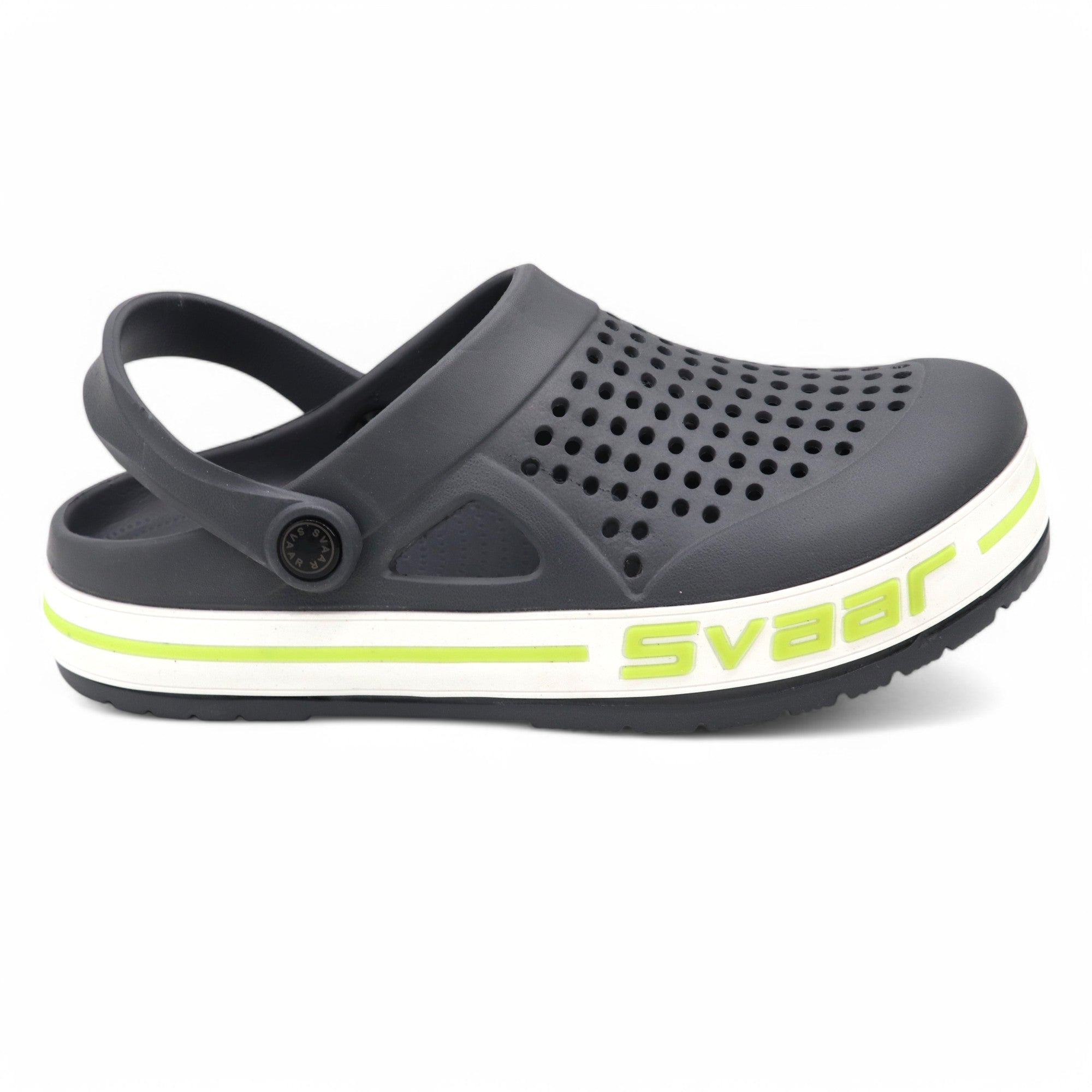Svaar Men’s Clogs – Comfortable & Breathable Casual Slip-On - Grey