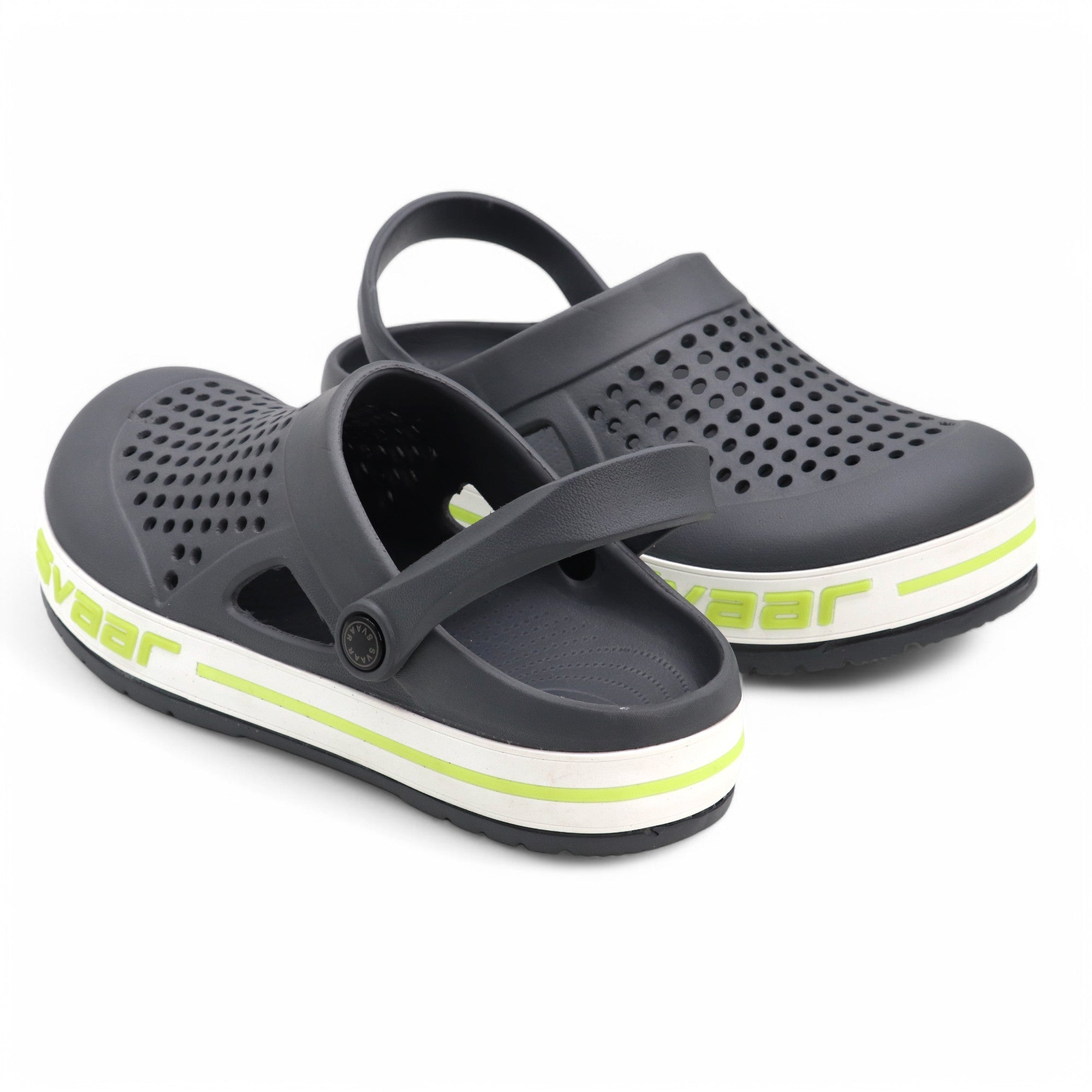 Svaar Men’s Clogs – Comfortable & Breathable Casual Slip-On - Grey