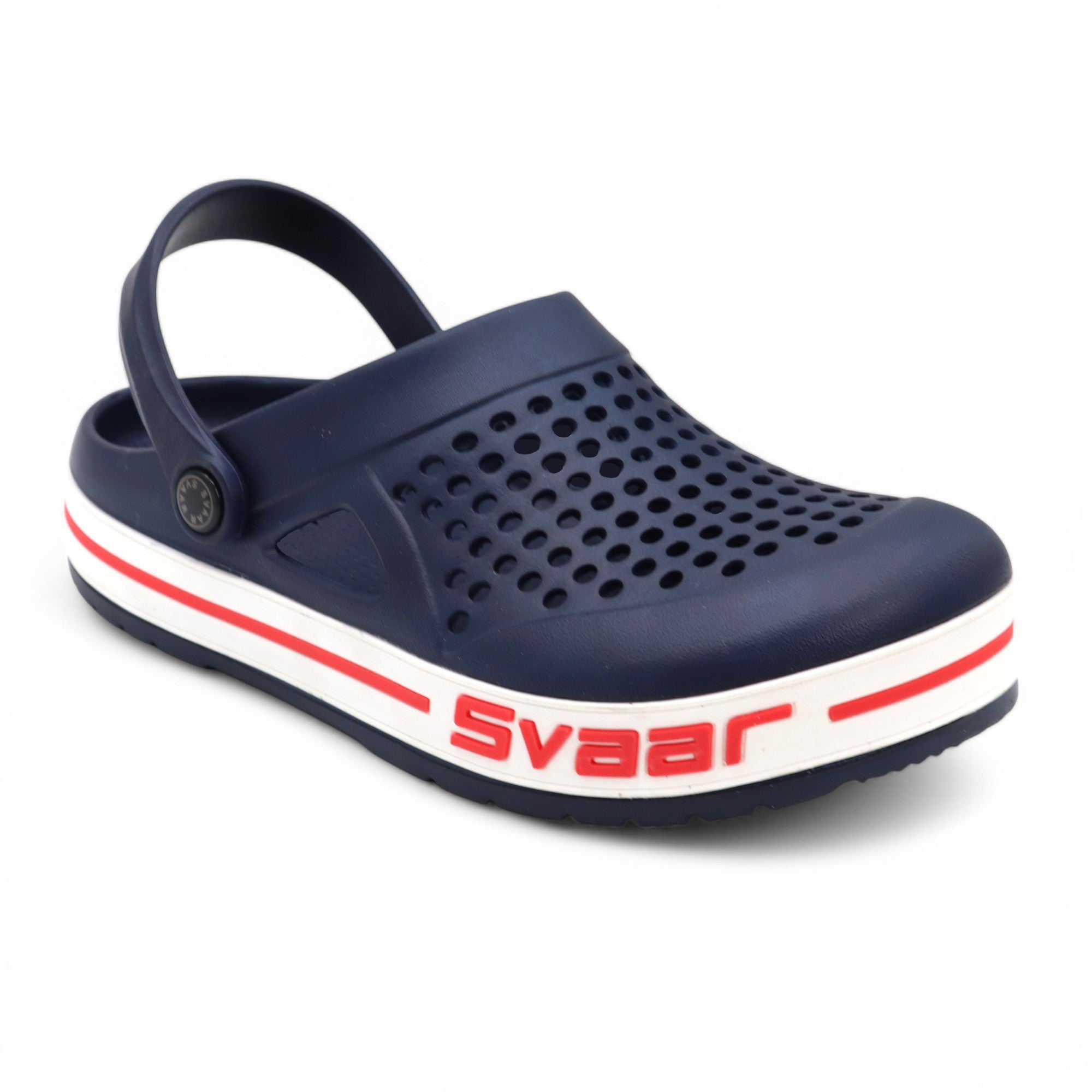 Svaar Men’s Clogs – Comfortable & Breathable Casual Slip-On - Navy