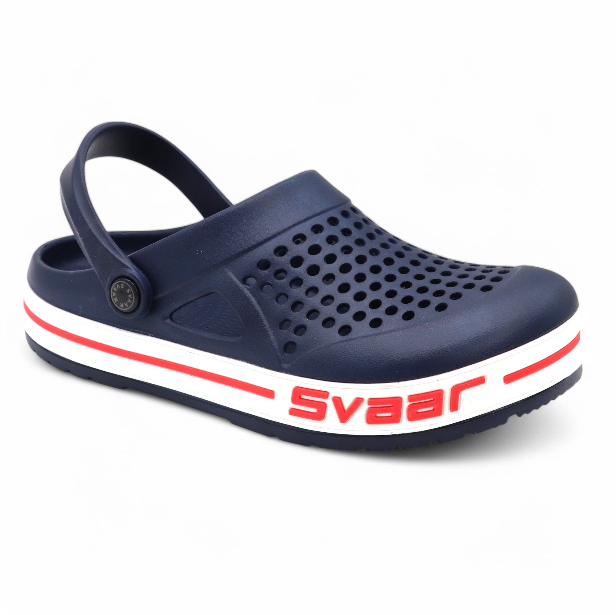 Svaar Men’s Clogs – Comfortable & Breathable Casual Slip-On - Navy