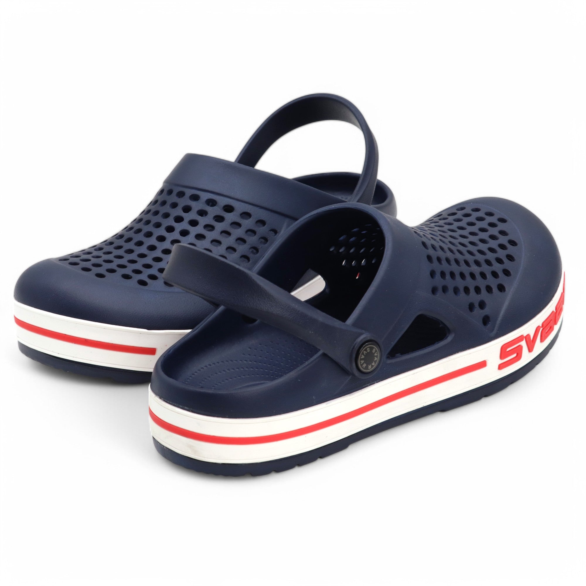 Svaar Men’s Clogs – Comfortable & Breathable Casual Slip-On - Navy