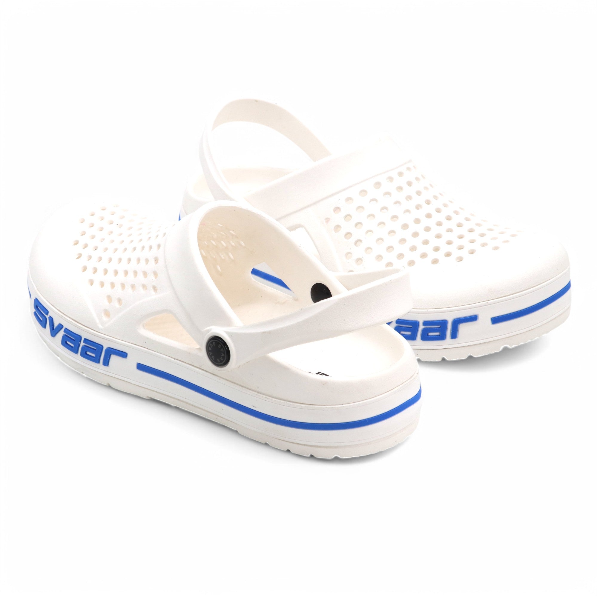 SVaar Men’s Clogs – Comfortable & Breathable Casual Slip-On - White