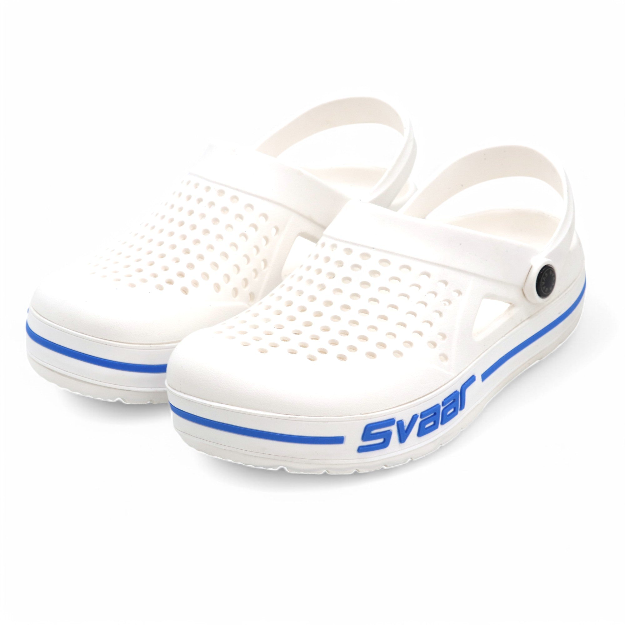 SVaar Men’s Clogs – Comfortable & Breathable Casual Slip-On - White