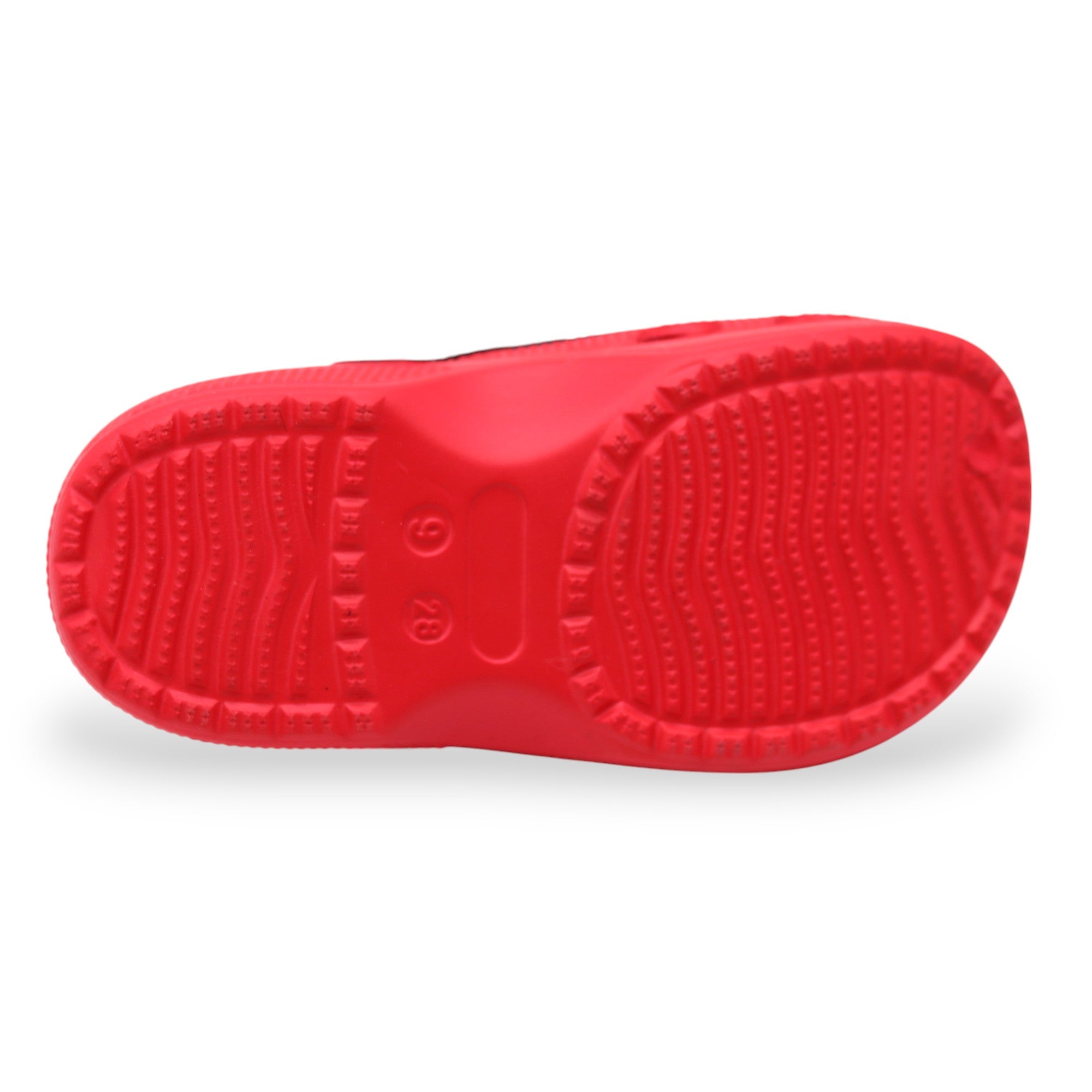 SVAAR Kids Cartoon Dinosaur Clogs –red