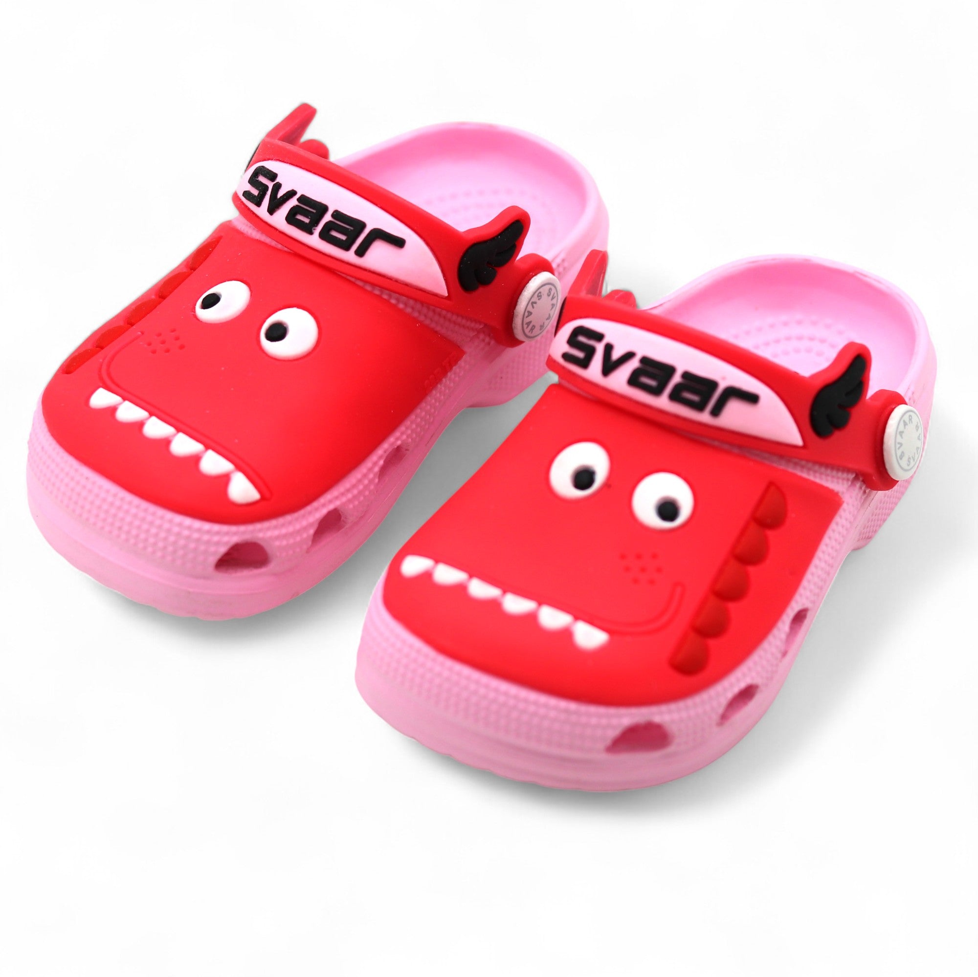 SVAAR Kids Cartoon Dinosaur Clogs –Pink
