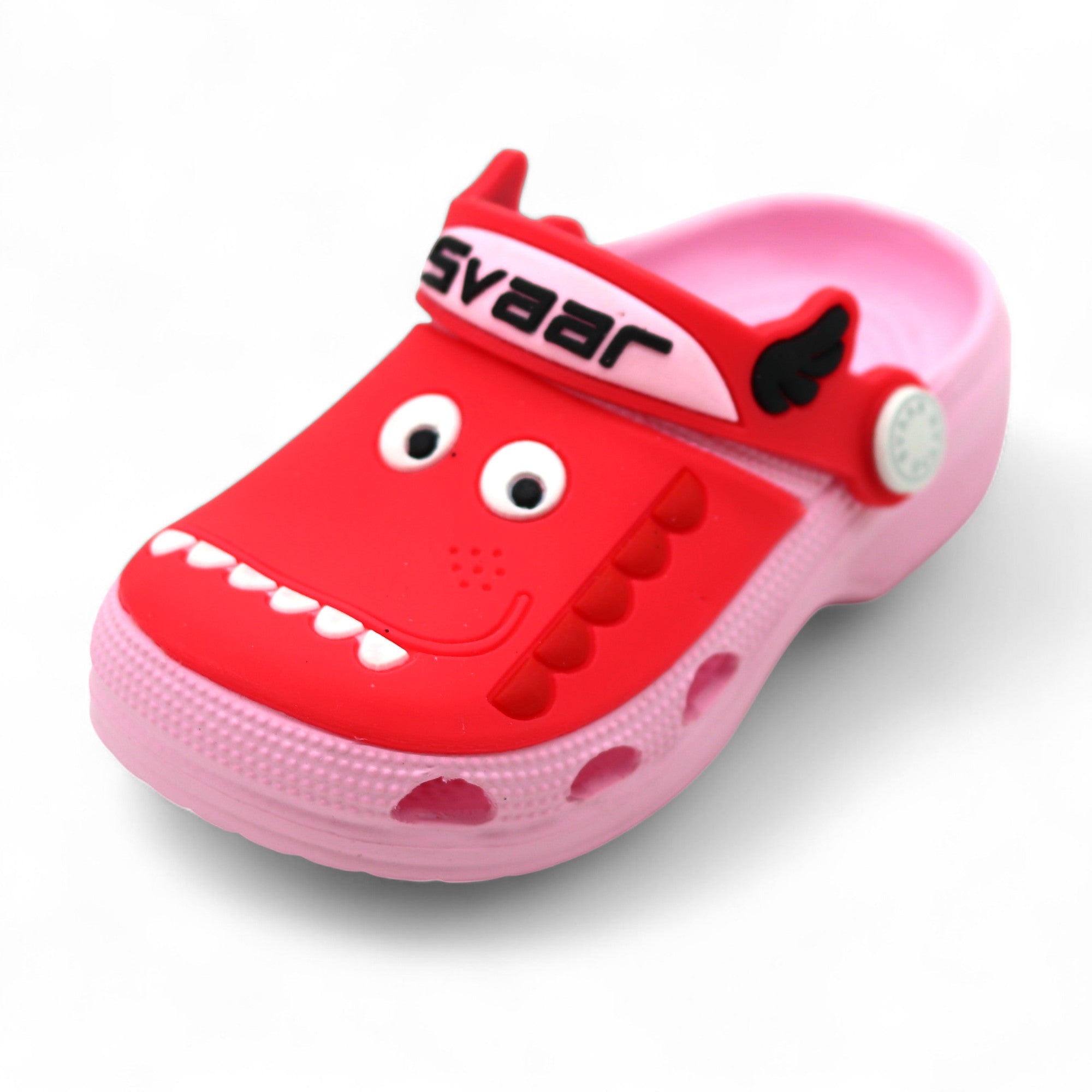 SVAAR Kids Cartoon Dinosaur Clogs –Pink