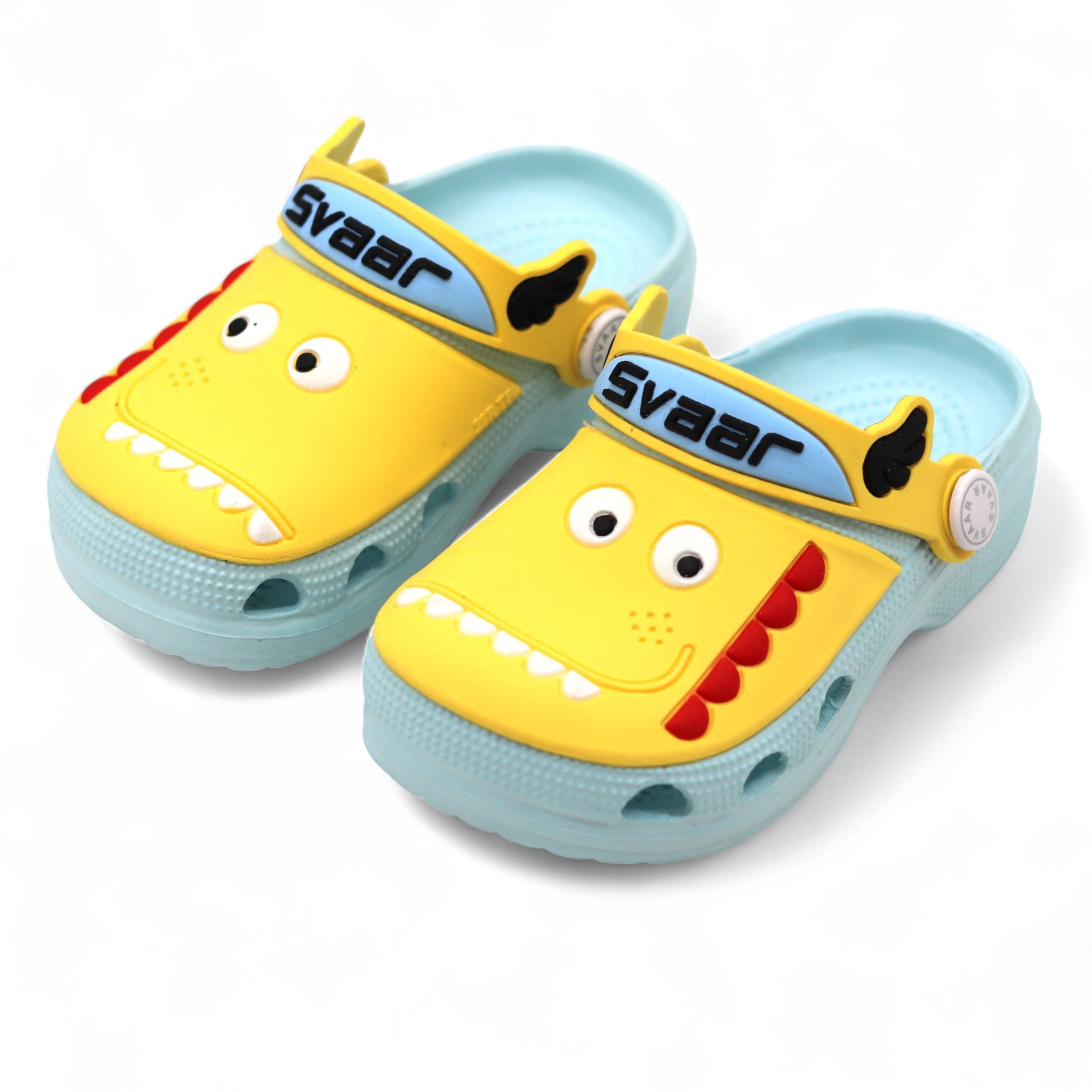 SVAAR Kids Cartoon Dinosaur Clogs –Blue