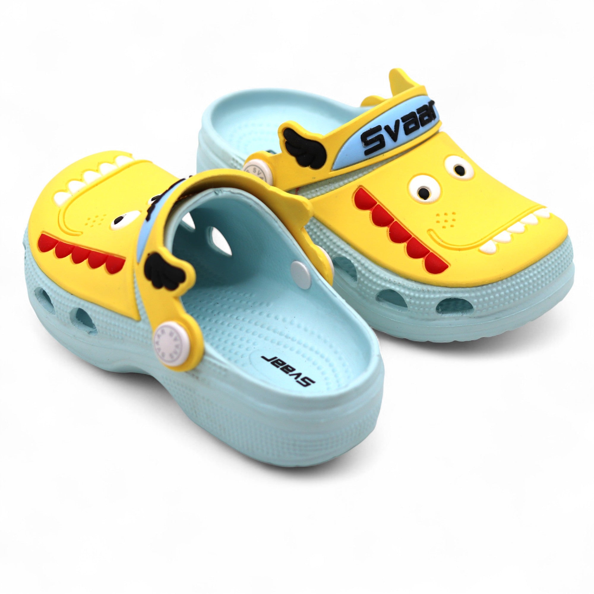SVAAR Kids Cartoon Dinosaur Clogs –Blue