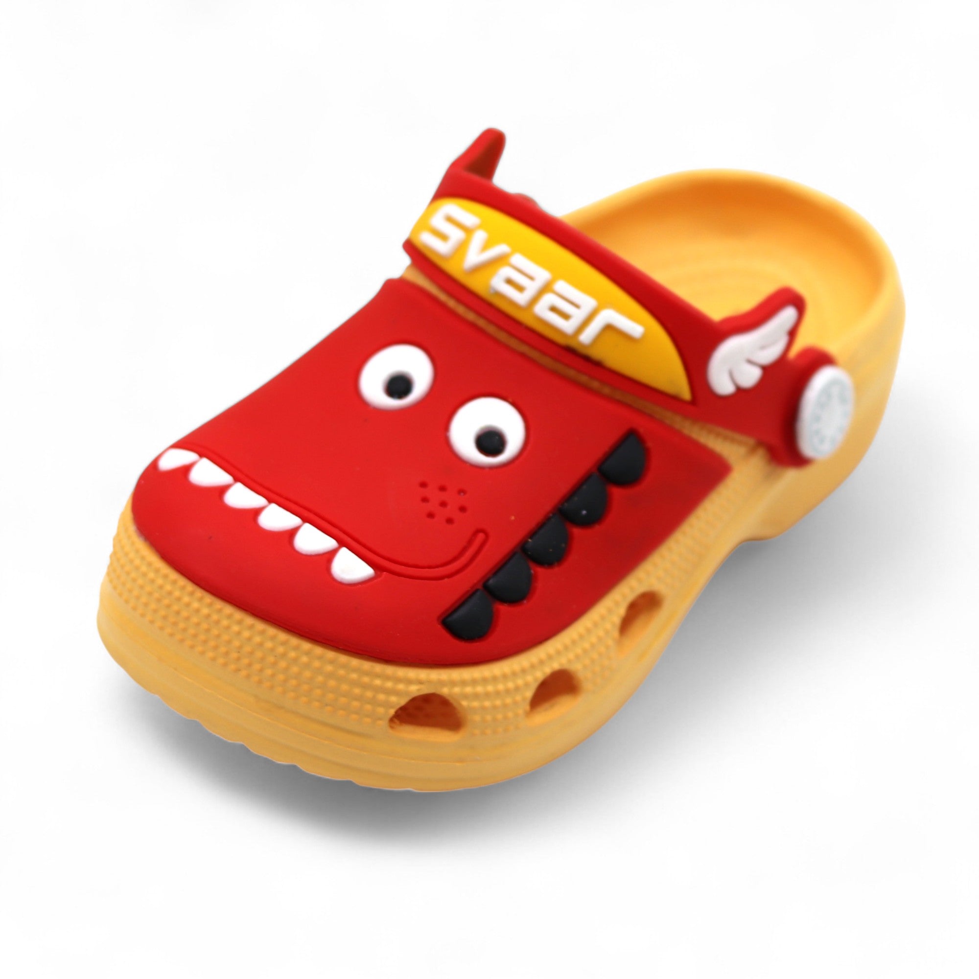 SVAAR Kids Cartoon Dinosaur Clogs –Yellow