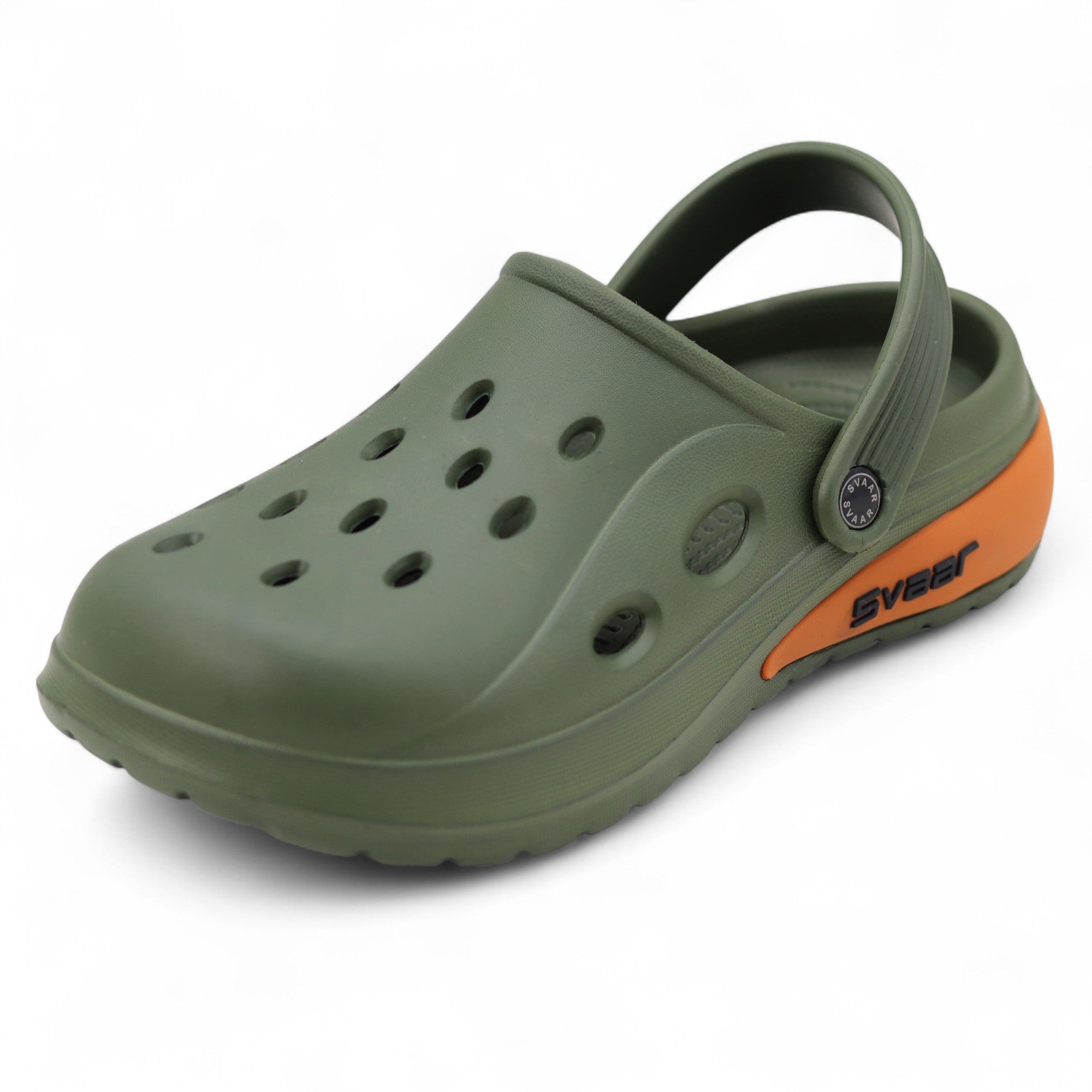 SVAAR Drift Men’s Sports Clogs – Lightweight, Waterproof & Anti-Skid - Olive
