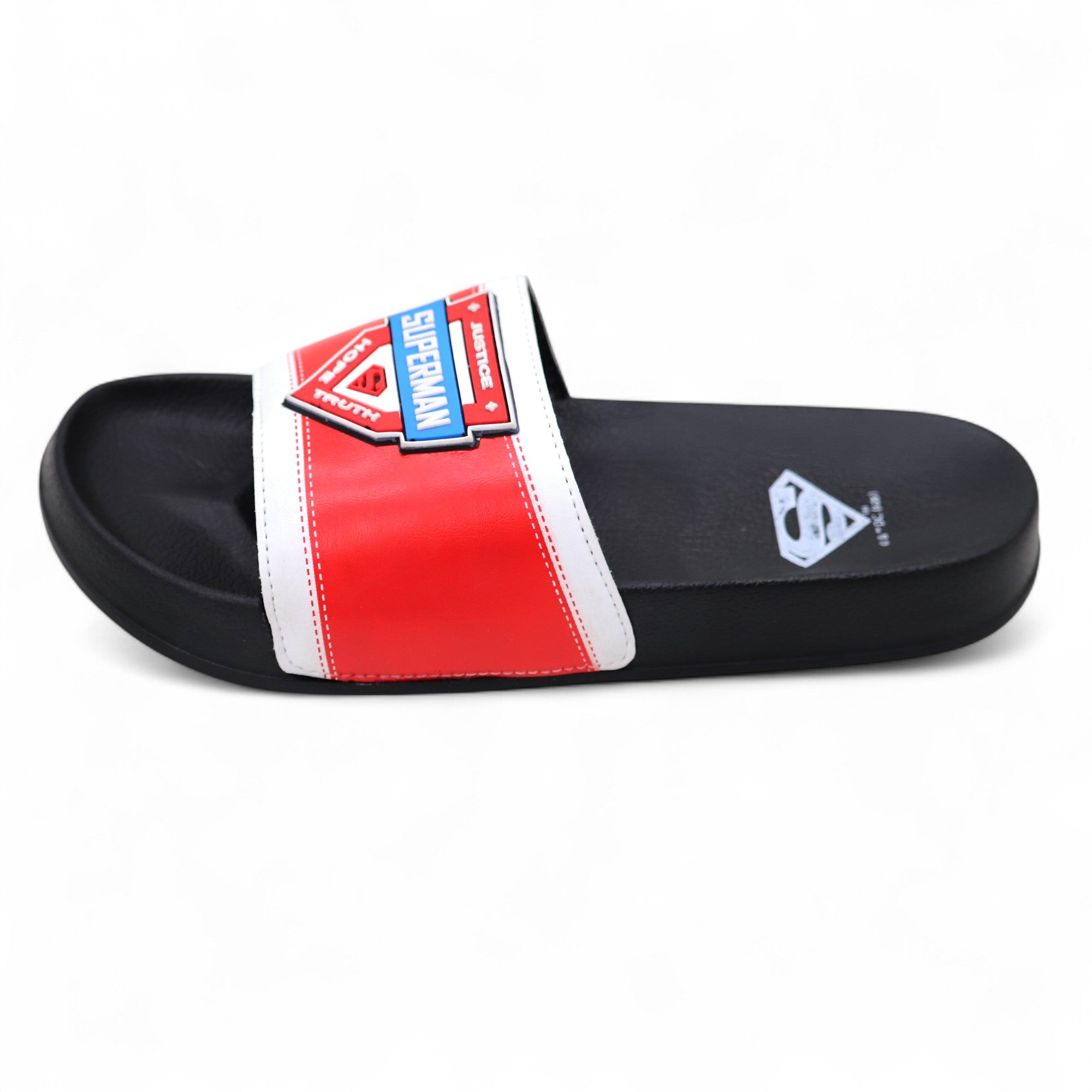 SVAAR x Superman Men's Slides – Soft Cushion, Anti-Slip, Lightweight - Black
