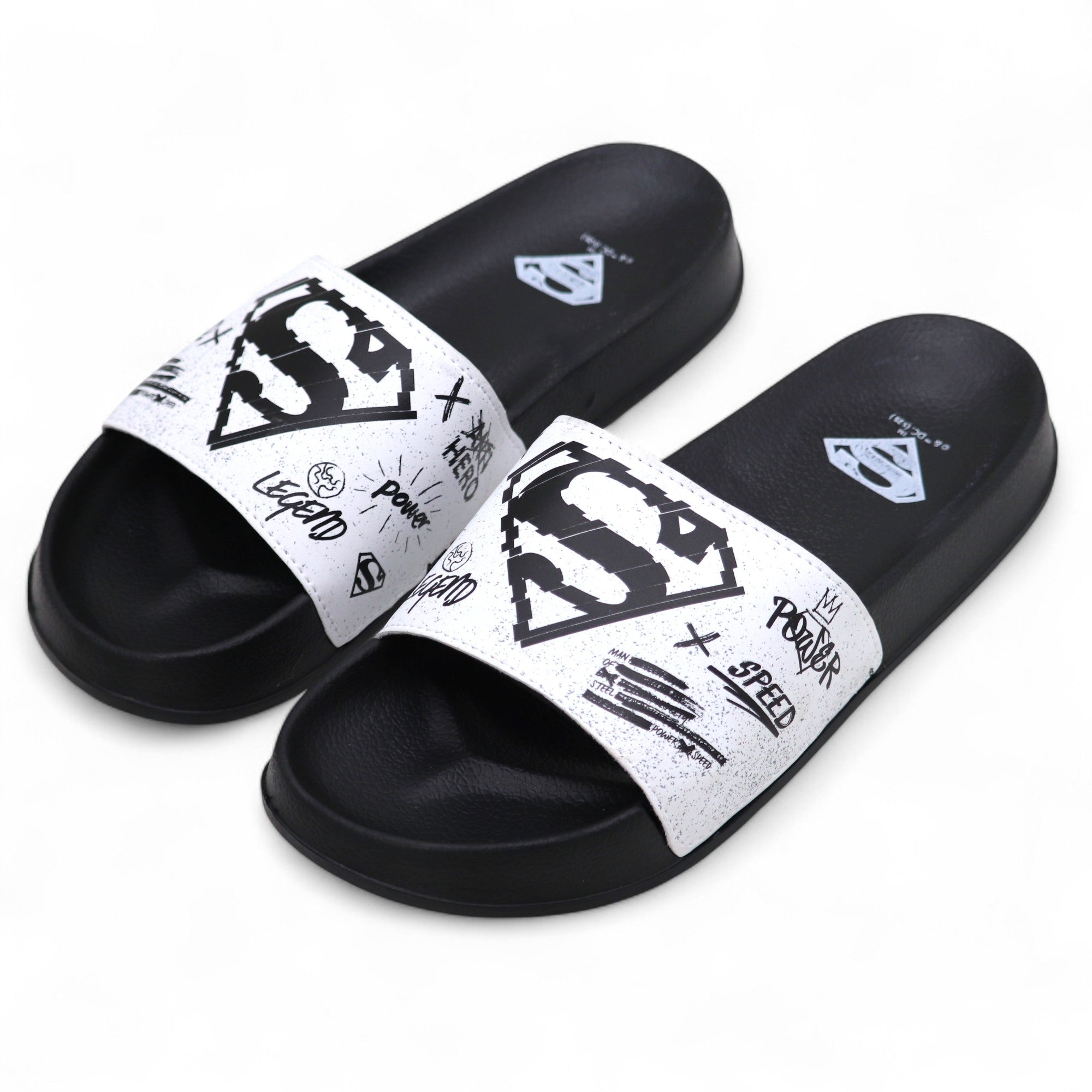 SVAAR x Superman Men's Slides – Soft Cushion, Anti-Slip, Lightweight
