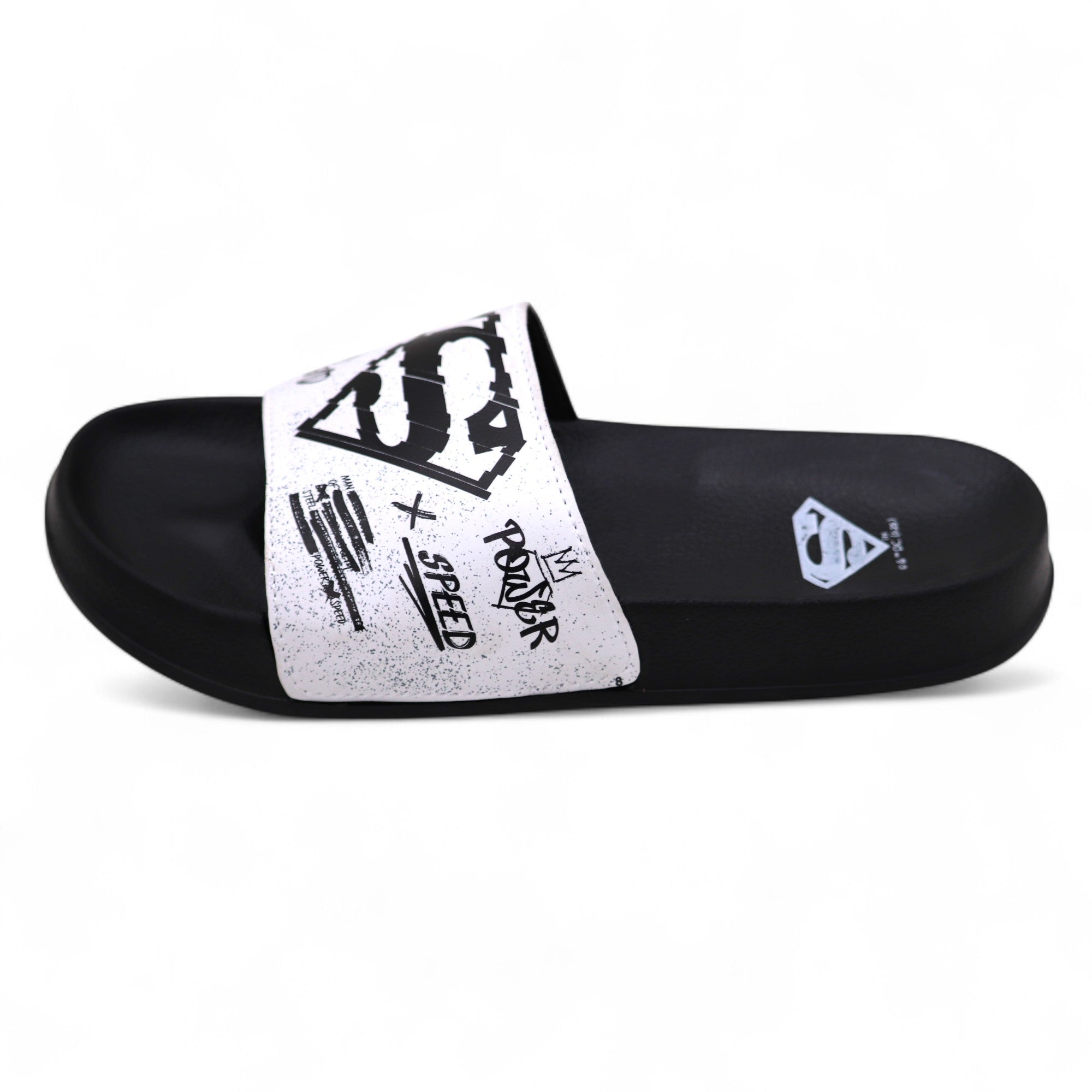 SVAAR x Superman Men’s Slides | Soft, Anti-Slip & Lightweight-Black