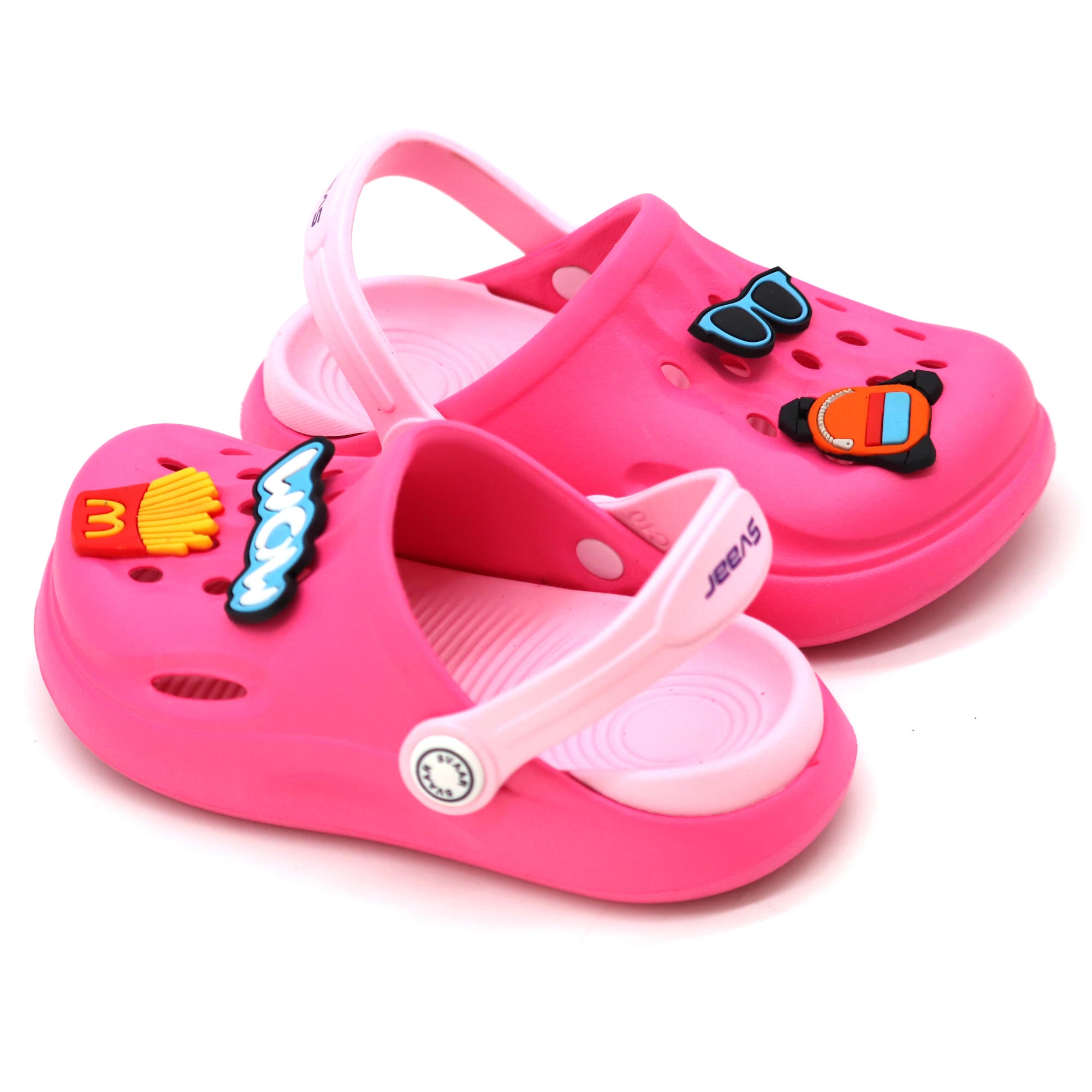 SVAAR Wow Clog Shoes For Boys & Girls, Indoor & Outdoor Sandals Clogs For Kids -Pink
