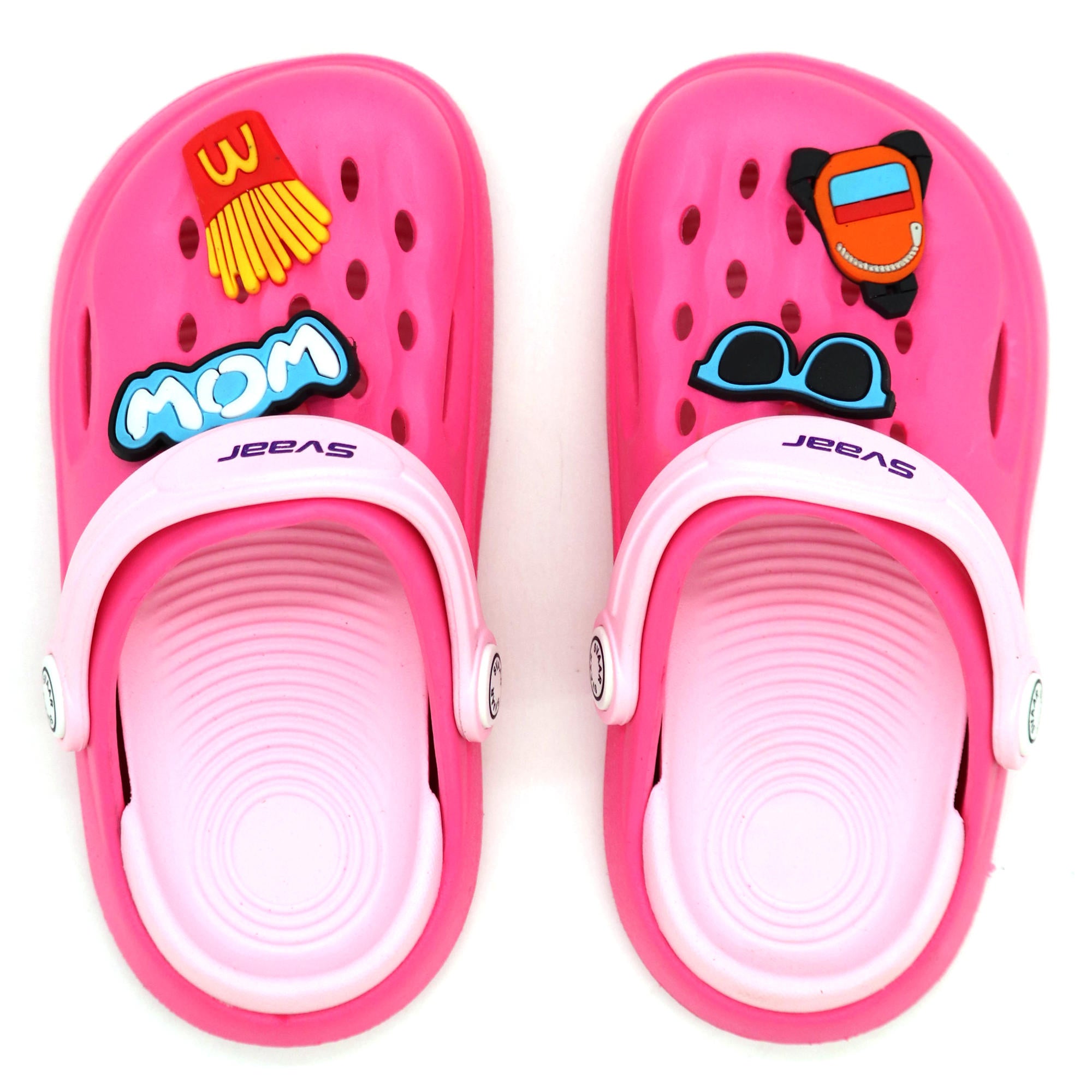 SVAAR Wow Clog Shoes For Boys & Girls, Indoor & Outdoor Sandals Clogs For Kids -Pink