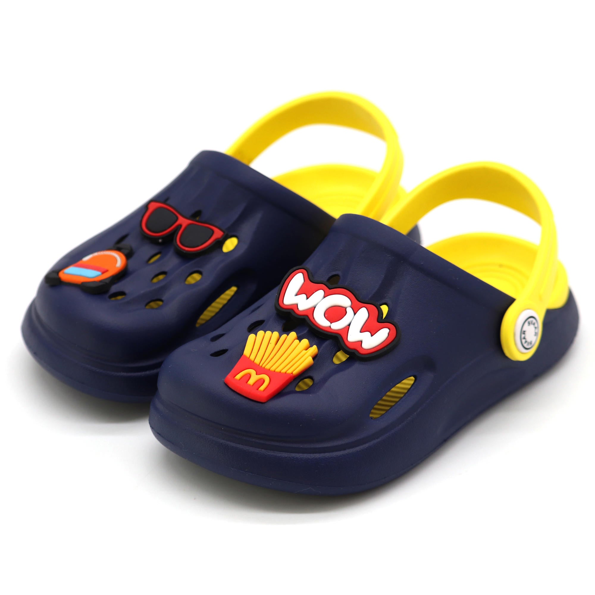 SVAAR Wow Clog Shoes For Boys & Girls, Indoor & Outdoor Sandals Clogs For Kids -Navy