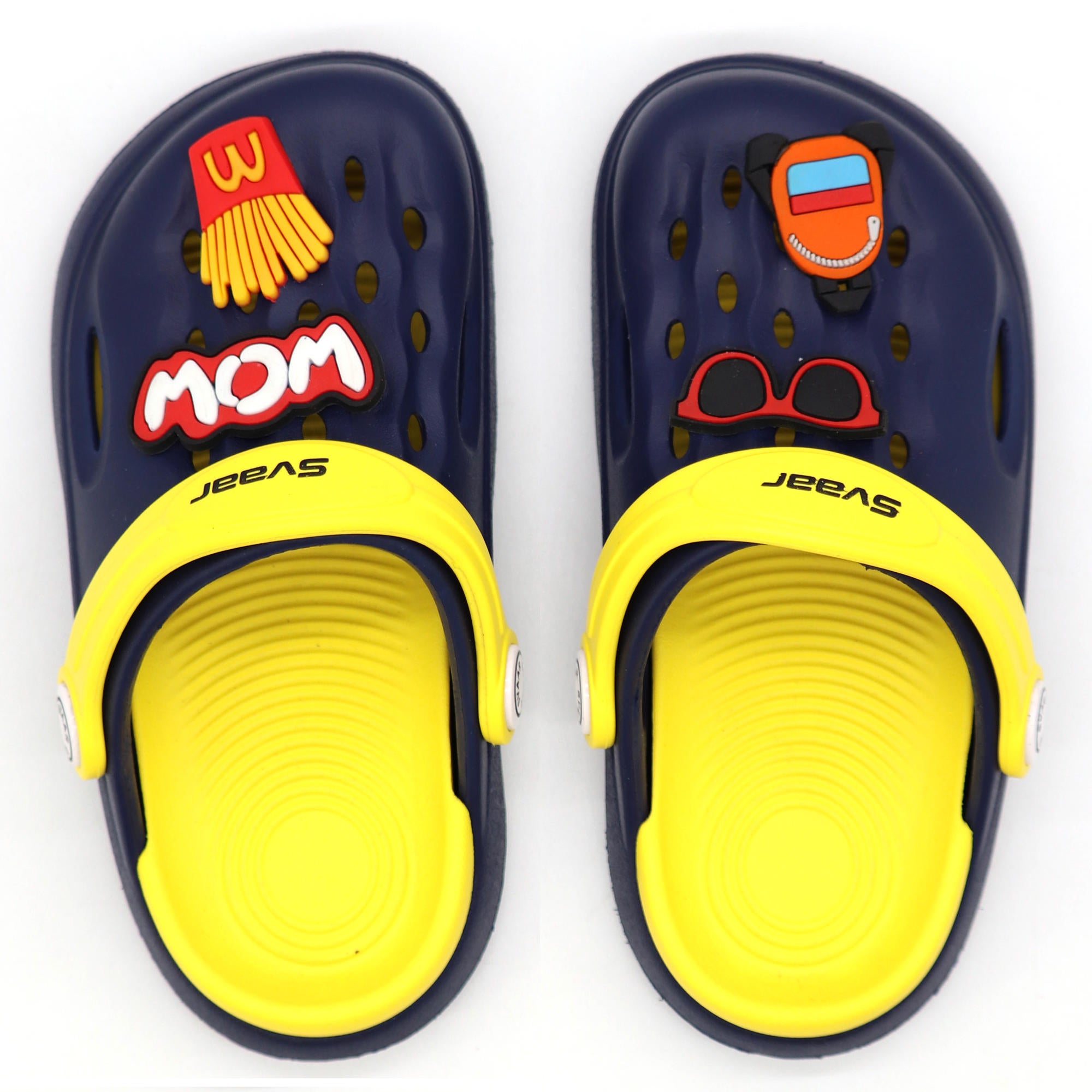 SVAAR Wow Clog Shoes For Boys & Girls, Indoor & Outdoor Sandals Clogs For Kids -Navy