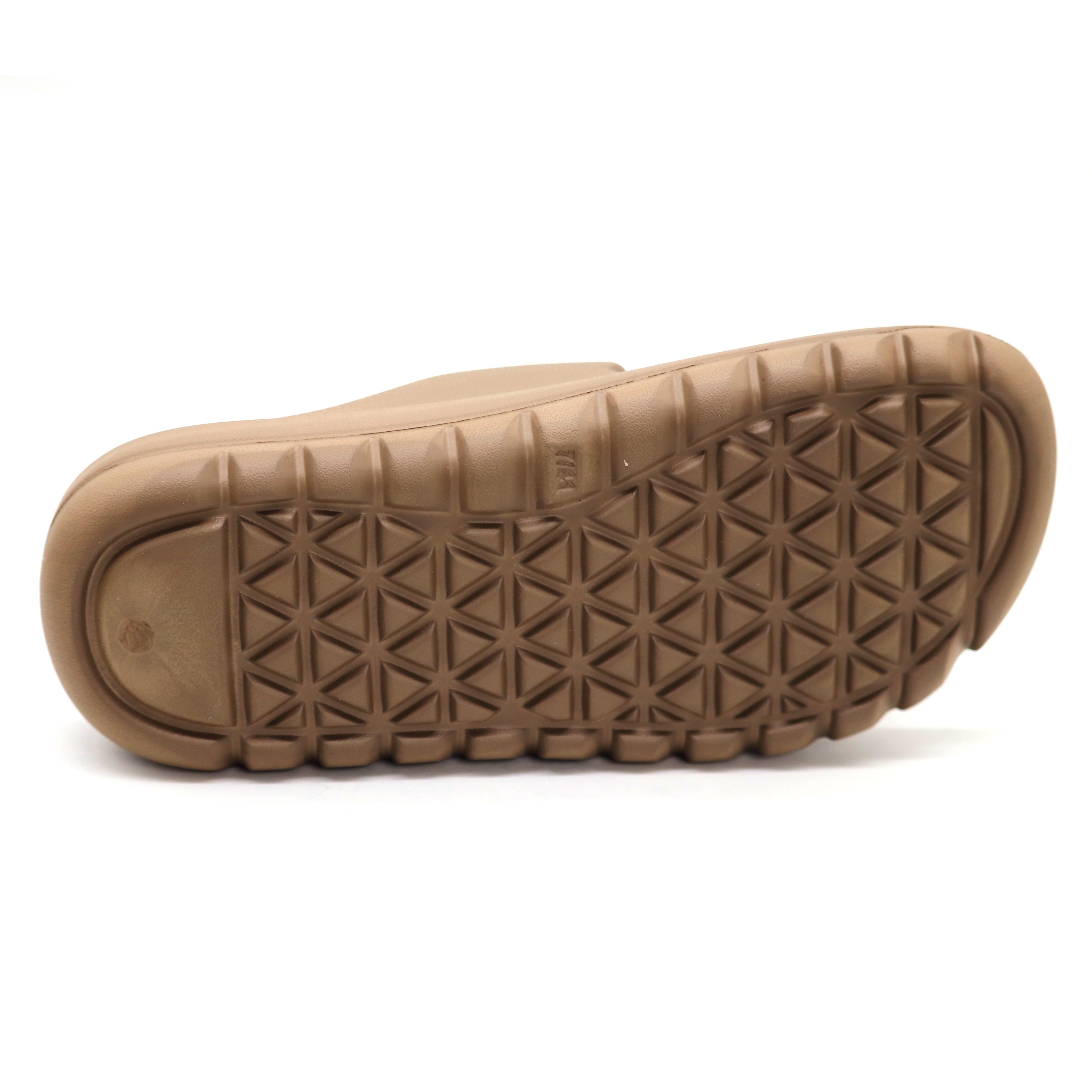 SVAAR Soft EVA Double Strap Slippers for Men | Stylish Anti-Skid Slides with Arch Support & Bouncy Sole | Lightweight Indoor Outdoor Comfort-Brown