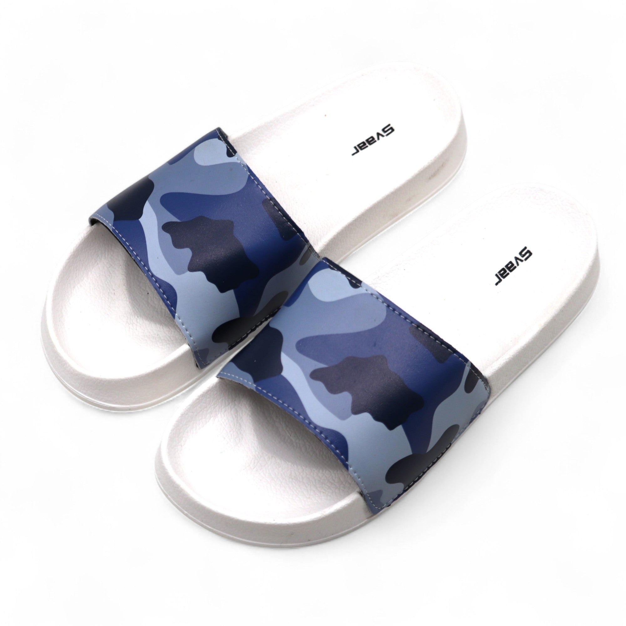 SVAAR Relaxed Slippers for Men || Comfortable Indoor Outdoor Fashionable Slippers for Boys-Navy
