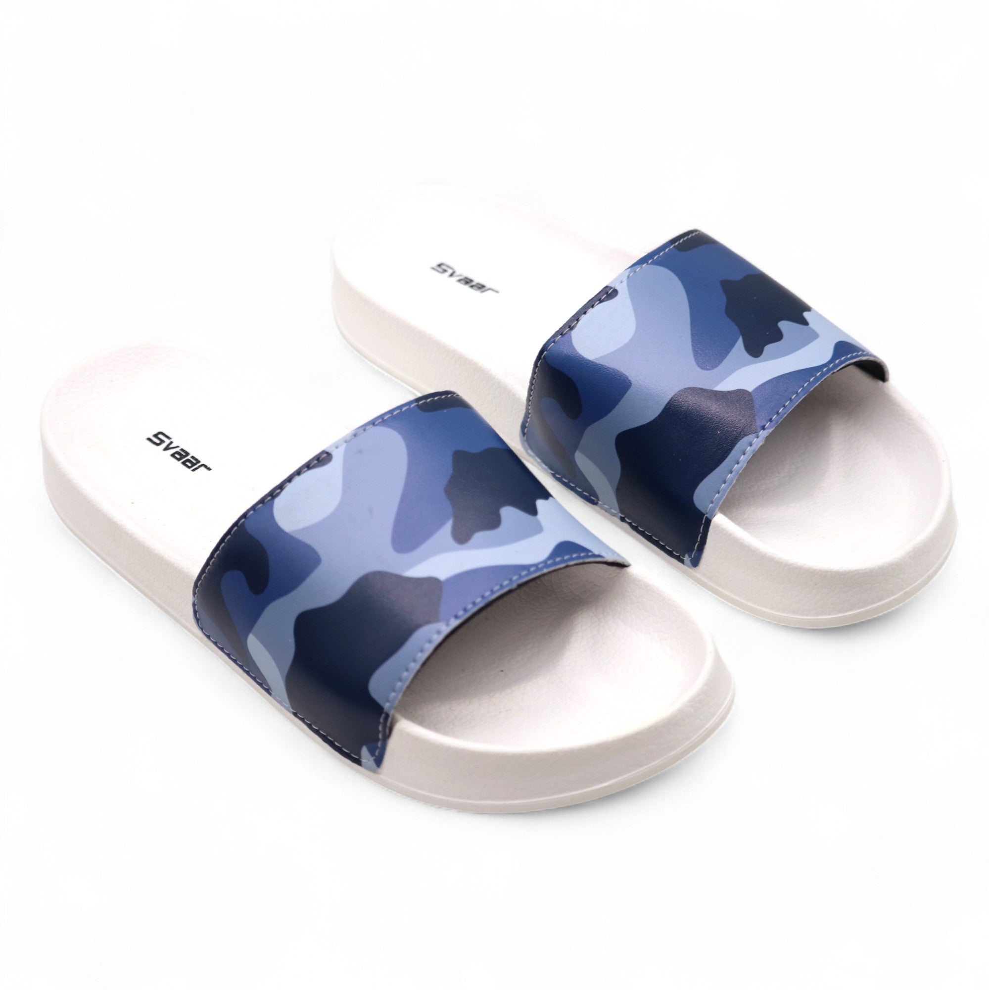 SVAAR Relaxed Slippers for Men || Comfortable Indoor Outdoor Fashionable Slippers for Boys-Navy