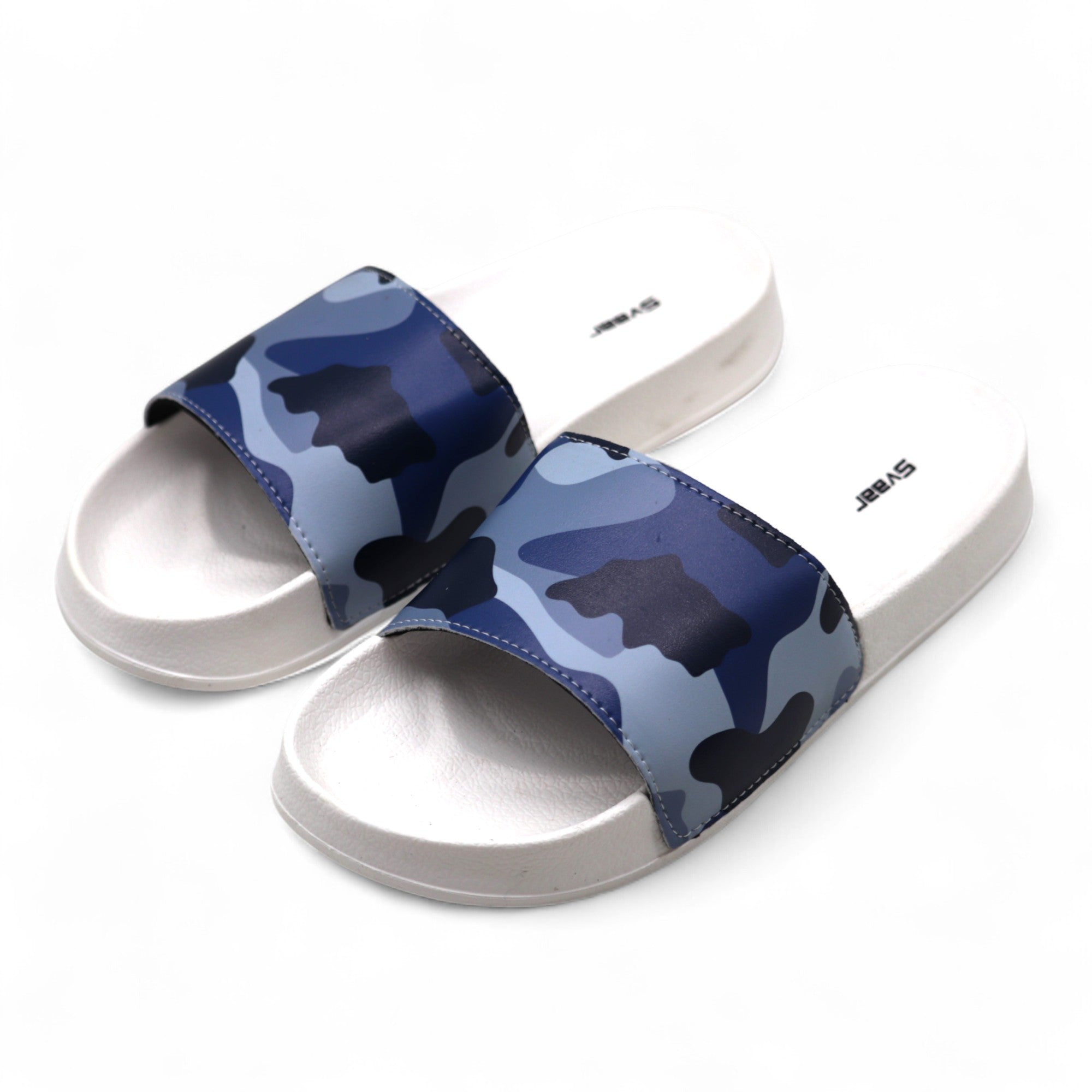 SVAAR Relaxed Slippers for Men || Comfortable Indoor Outdoor Fashionable Slippers for Boys-Navy