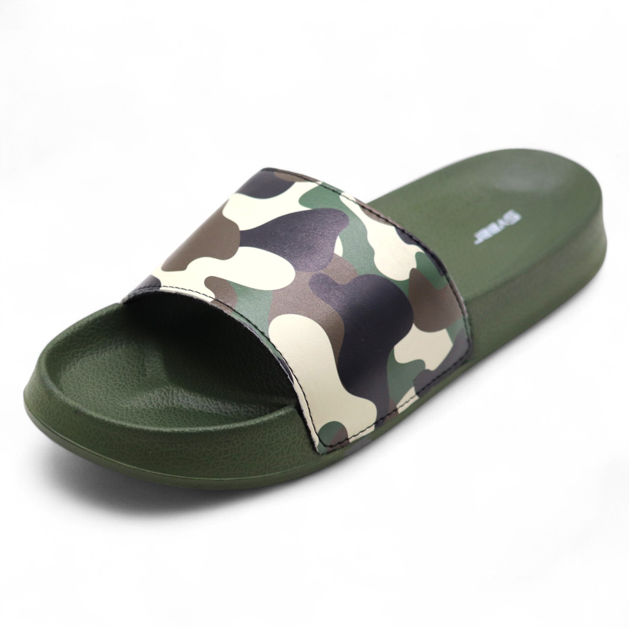 SVAAR Relaxed Slippers for Men || Comfortable Indoor Outdoor Fashionable Slippers for Boys-Olive