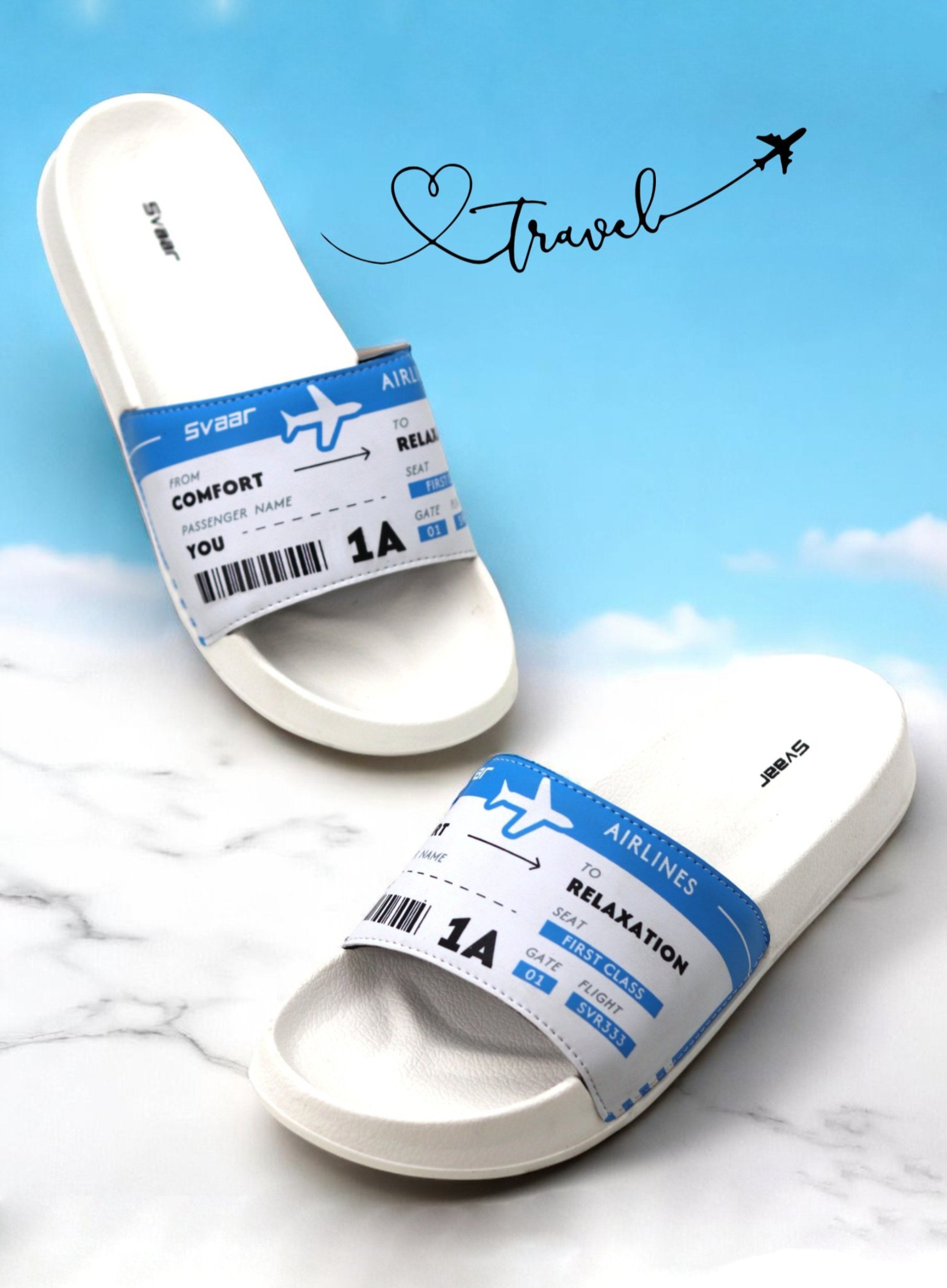 SVAAR Relaxed Slippers for Men || Comfortable Indoor Outdoor Fashionable Slippers for Boys-Blue