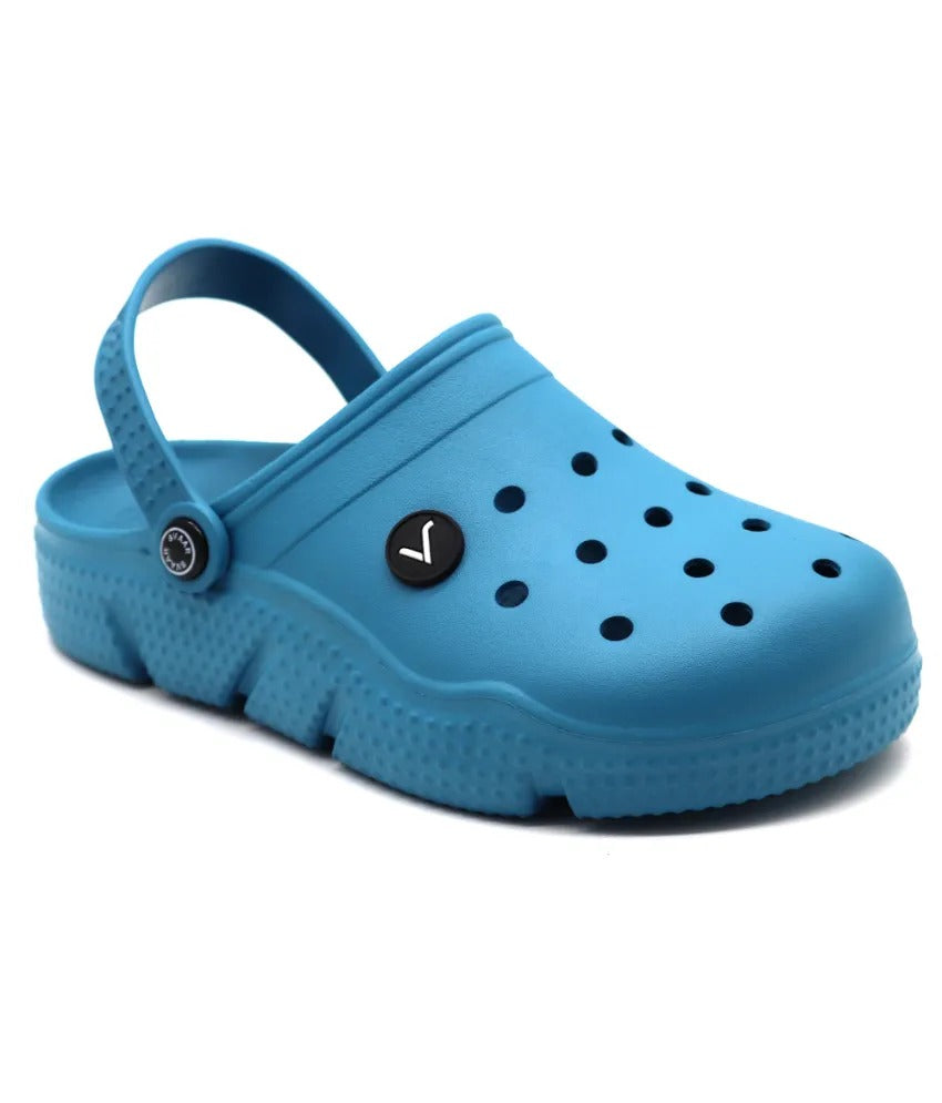 SVAAR Men's Super Comfortable Clogs || Sandals with Adjustable Back Strap for Men-Blue