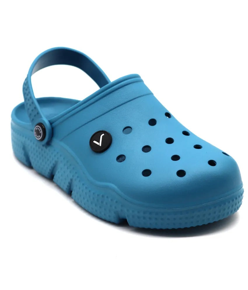SVAAR Men's Super Comfortable Clogs || Sandals with Adjustable Back Strap for Men-Blue