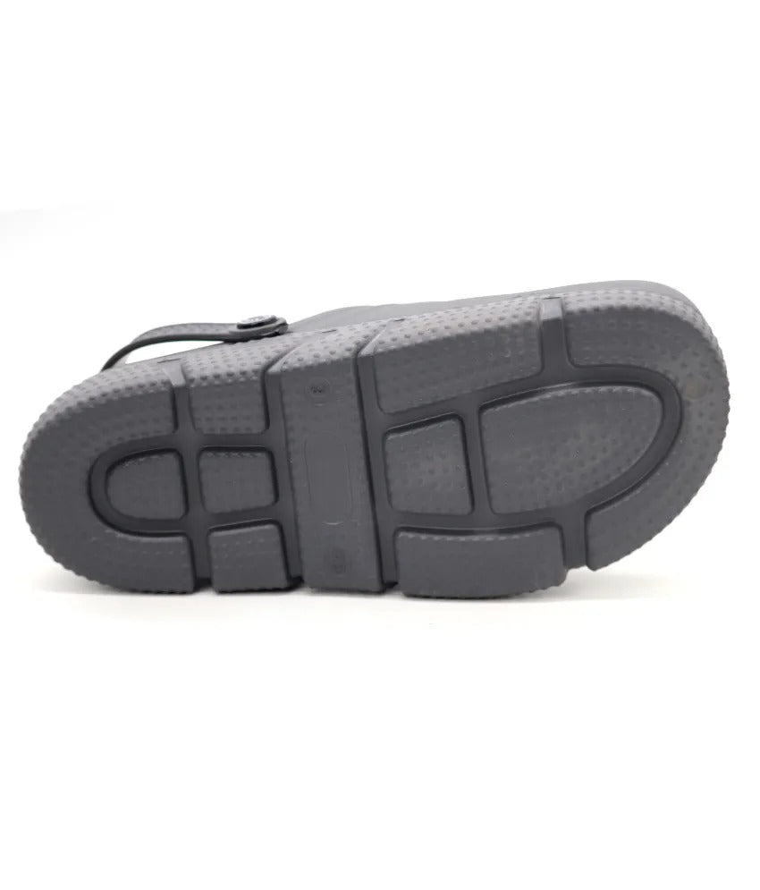 SVAAR Men's Super Comfortable Clogs || Sandals with Adjustable Back Strap for Men-Grey