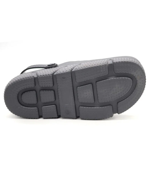 SVAAR Men's Super Comfortable Clogs || Sandals with Adjustable Back Strap for Men-Grey