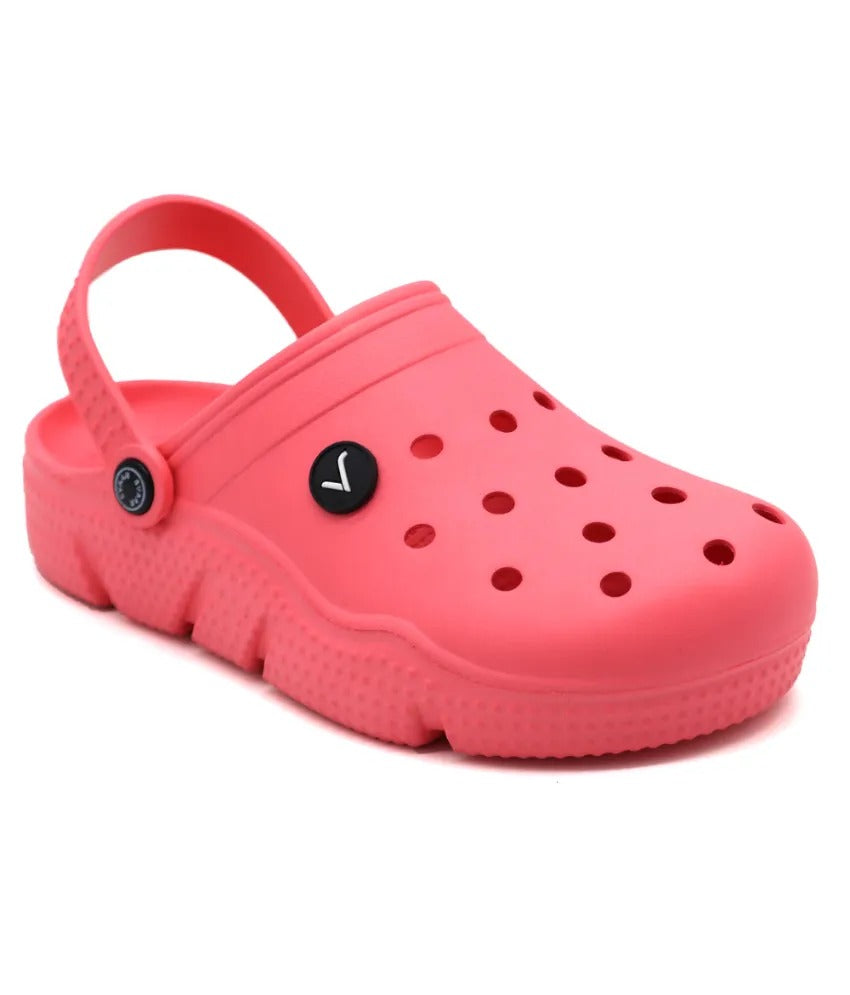 SVAAR Men's Super Comfortable Clogs || Sandals with Adjustable Back Strap for Men-Pink