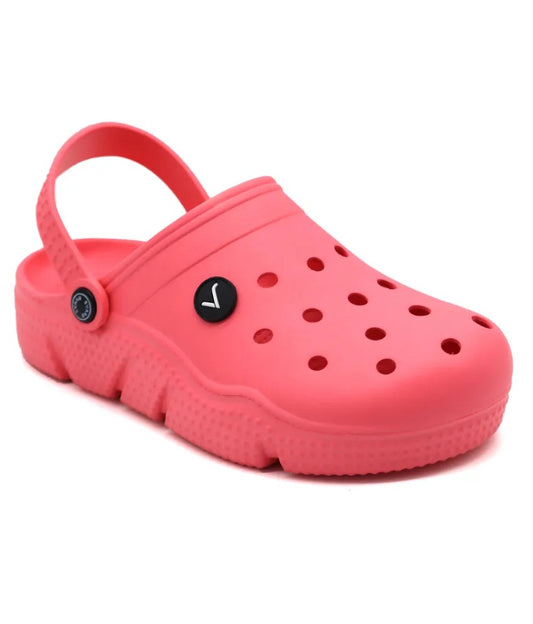 SVAAR Men's Super Comfortable Clogs || Sandals with Adjustable Back Strap for Men-Pink