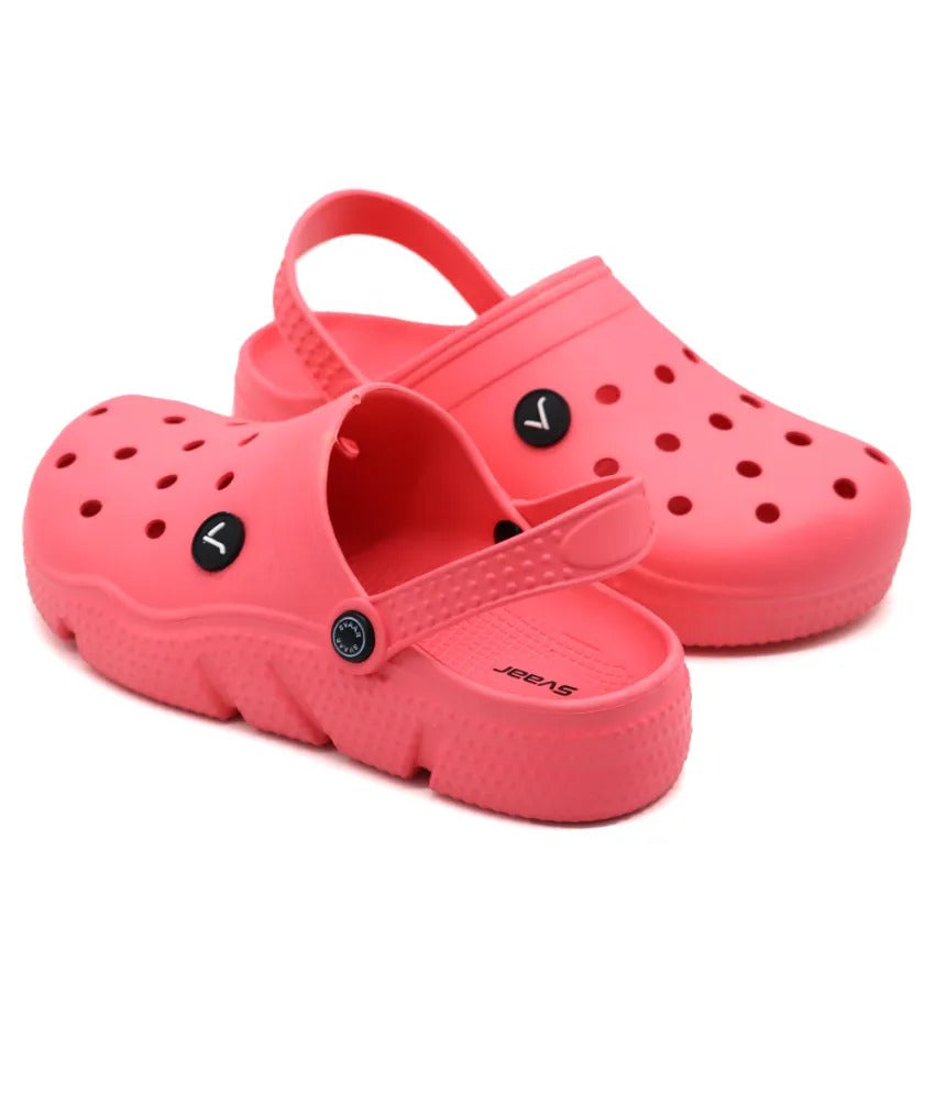 SVAAR Men's Super Comfortable Clogs || Sandals with Adjustable Back Strap for Men-Pink