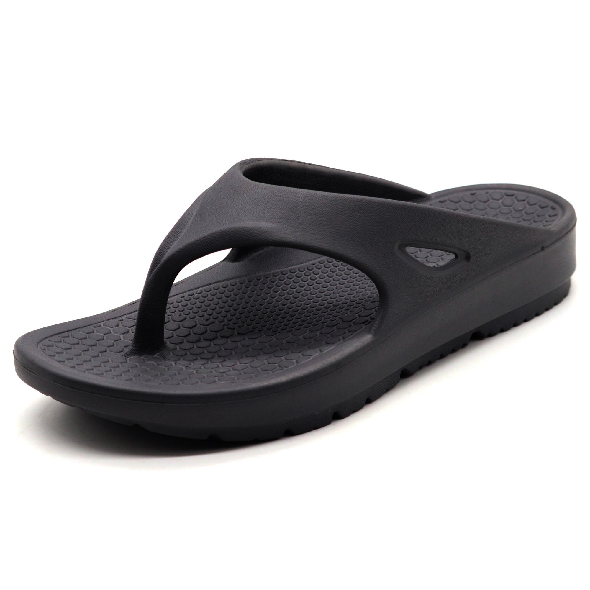 SVAAR Relaxed Slippers for Men || Comfortable Indoor Outdoor Fashionable Slippers for Boys-Black
