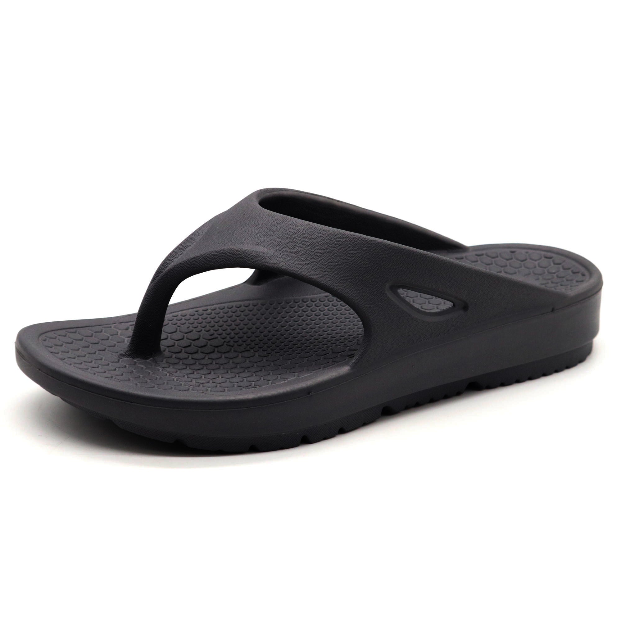 SVAAR Relaxed Slippers for Men || Comfortable Indoor Outdoor Fashionable Slippers for Boys-Black