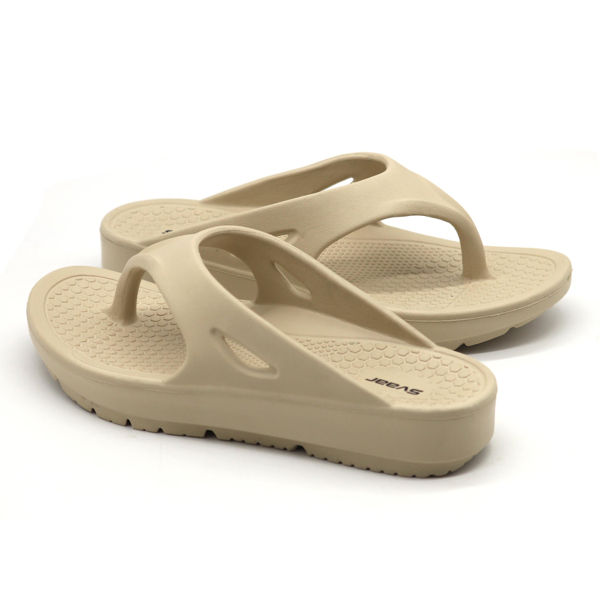 SVAAR Relaxed Slippers for Men || Comfortable Indoor Outdoor Fashionable Slippers for Boys-Beige