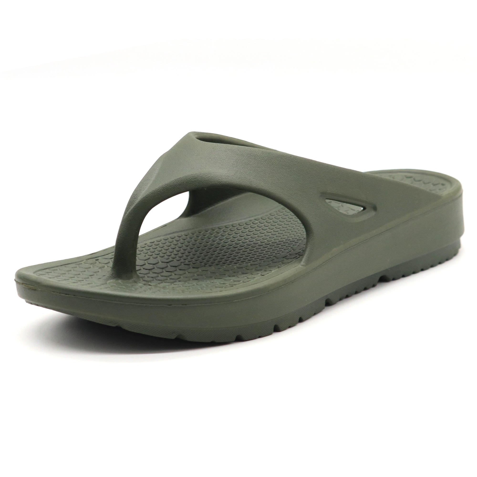 SVAAR Relaxed Slippers for Men || Comfortable Indoor Outdoor Fashionable Slippers for Boys-Olive