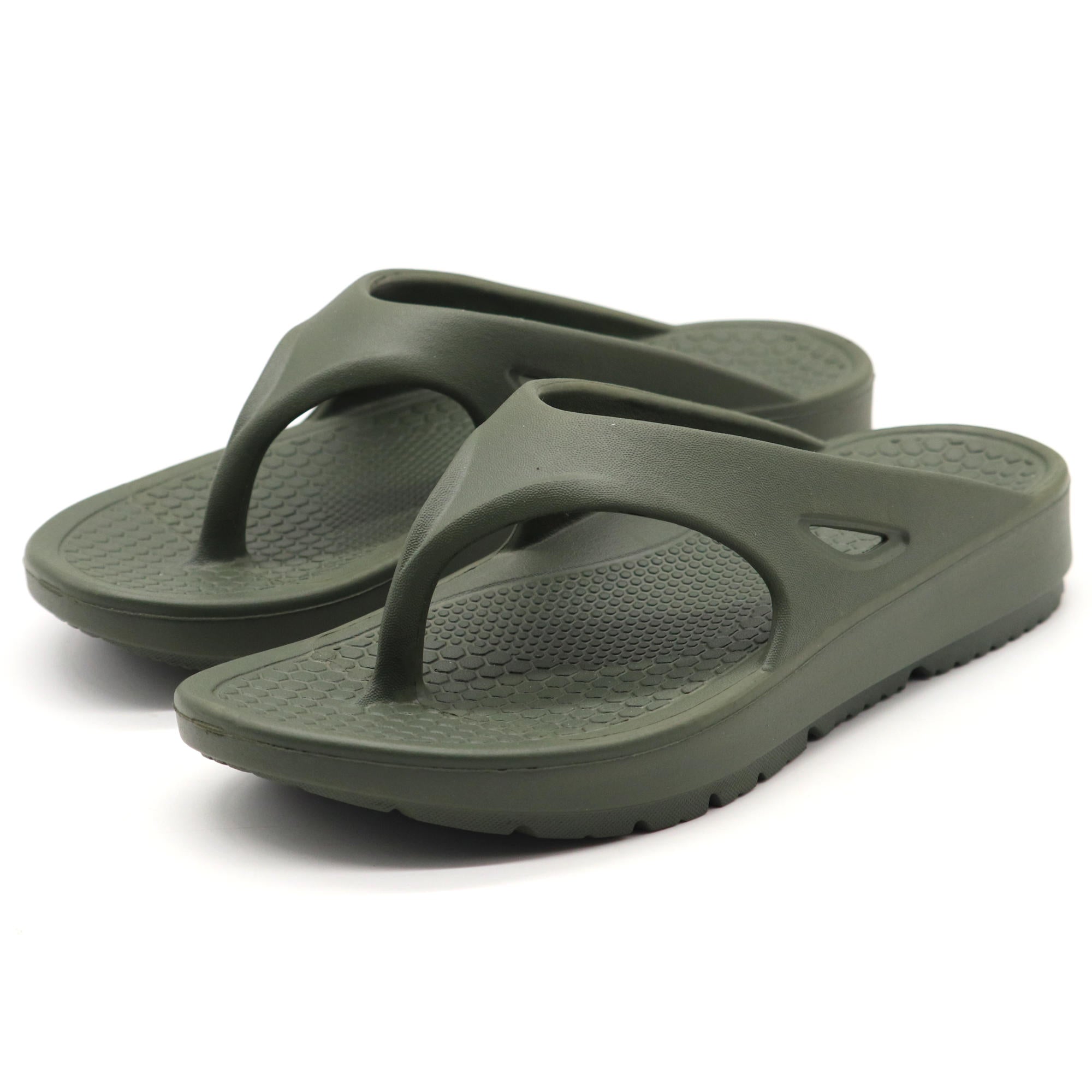 SVAAR Relaxed Slippers for Men || Comfortable Indoor Outdoor Fashionable Slippers for Boys-Olive