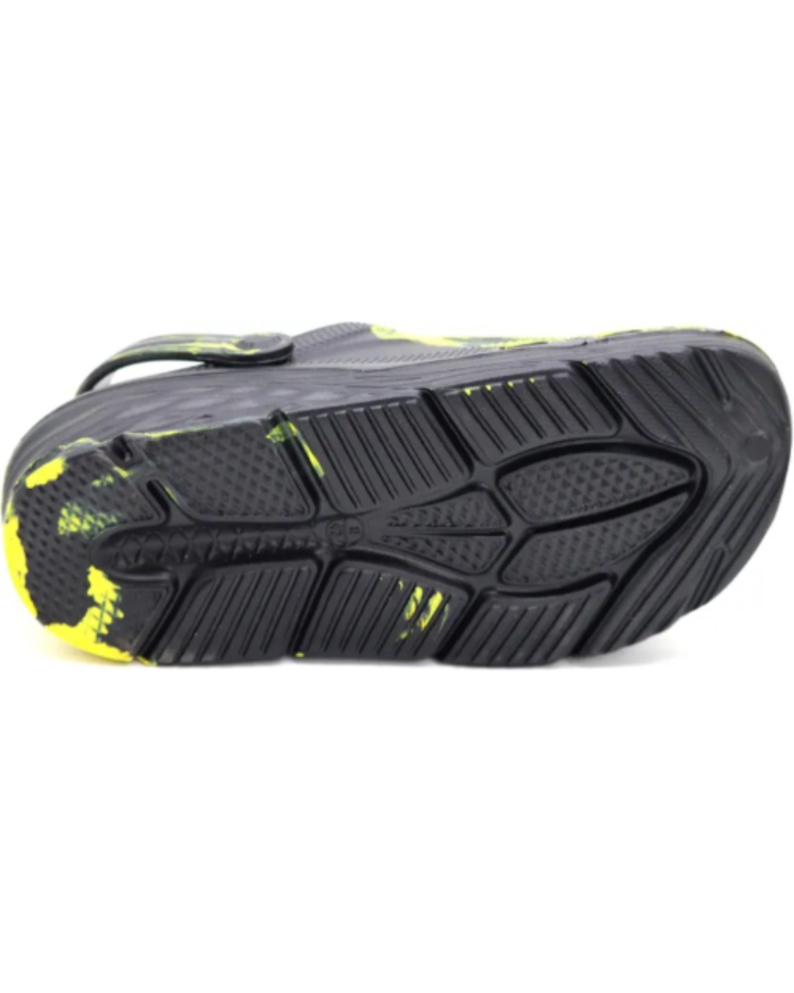 SVAAR Batman Men’s Marble Clogs with Batman Charms and Back Strap-Black