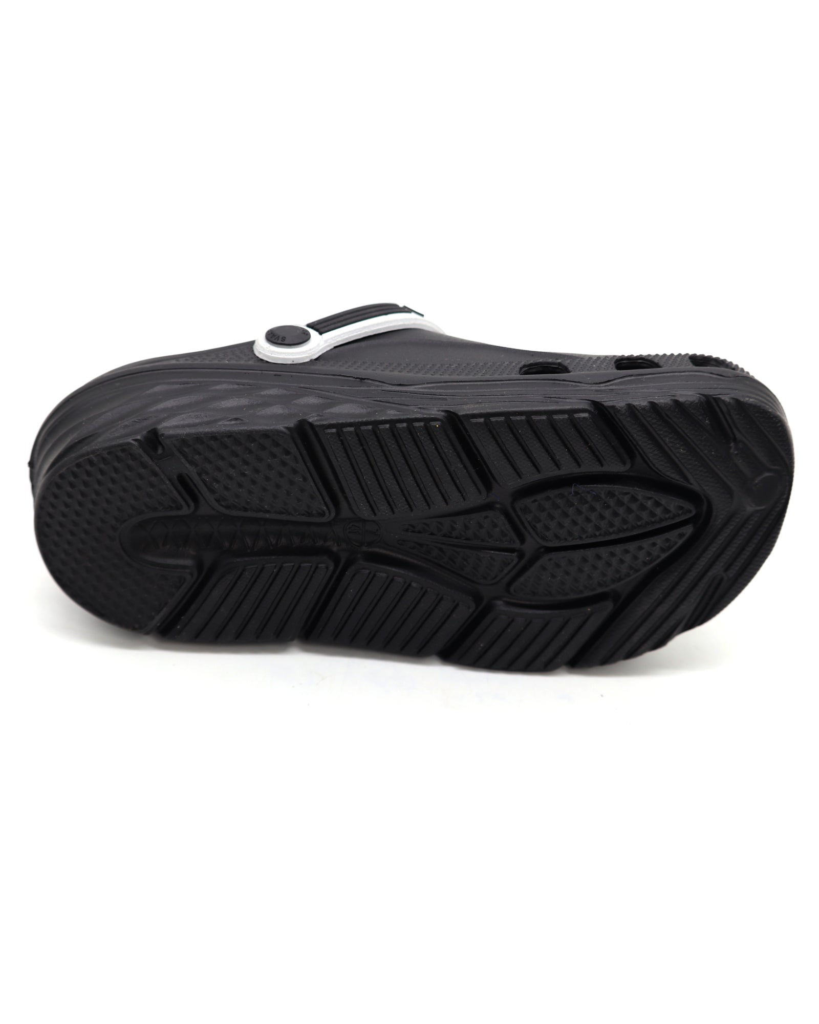 SVAAR x Friends Men’s Stylish Clogs with Friends Charms and Back Strap-Black