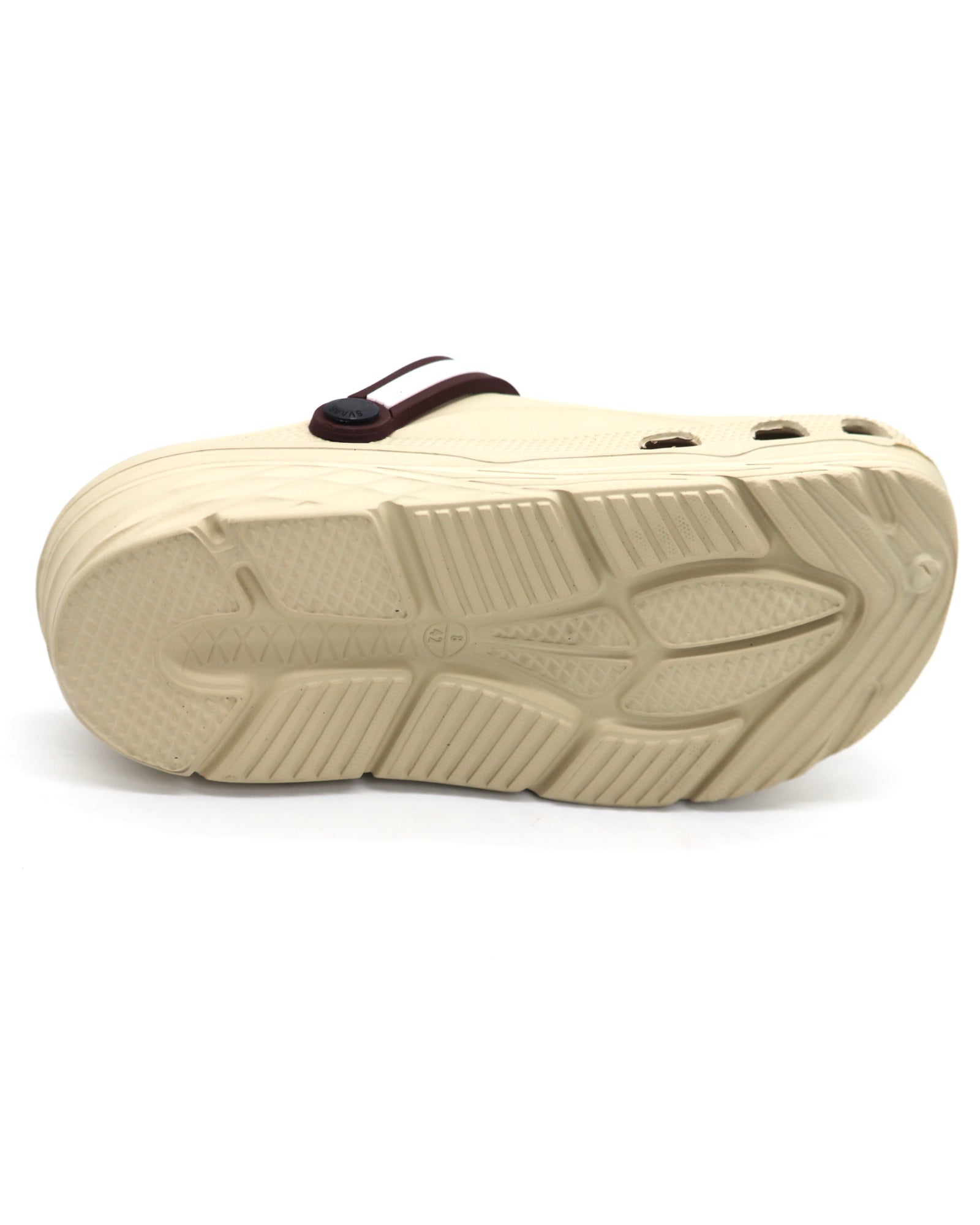 SVAAR x Friends Men’s Stylish Clogs with Friends Charms and Back Strap-Beige