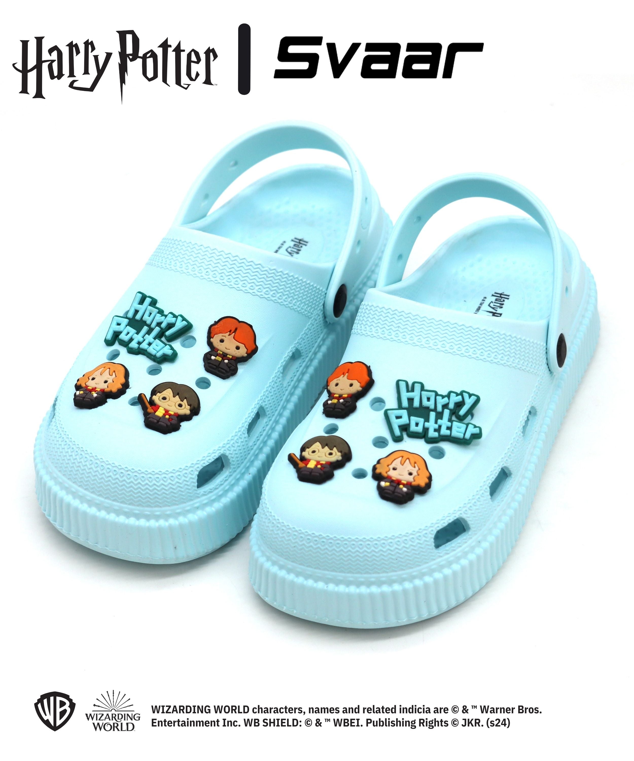 SVAAR x Harry Potter Women’s Magical Clogs with Harry Potter Charms and Back Strap-Blue