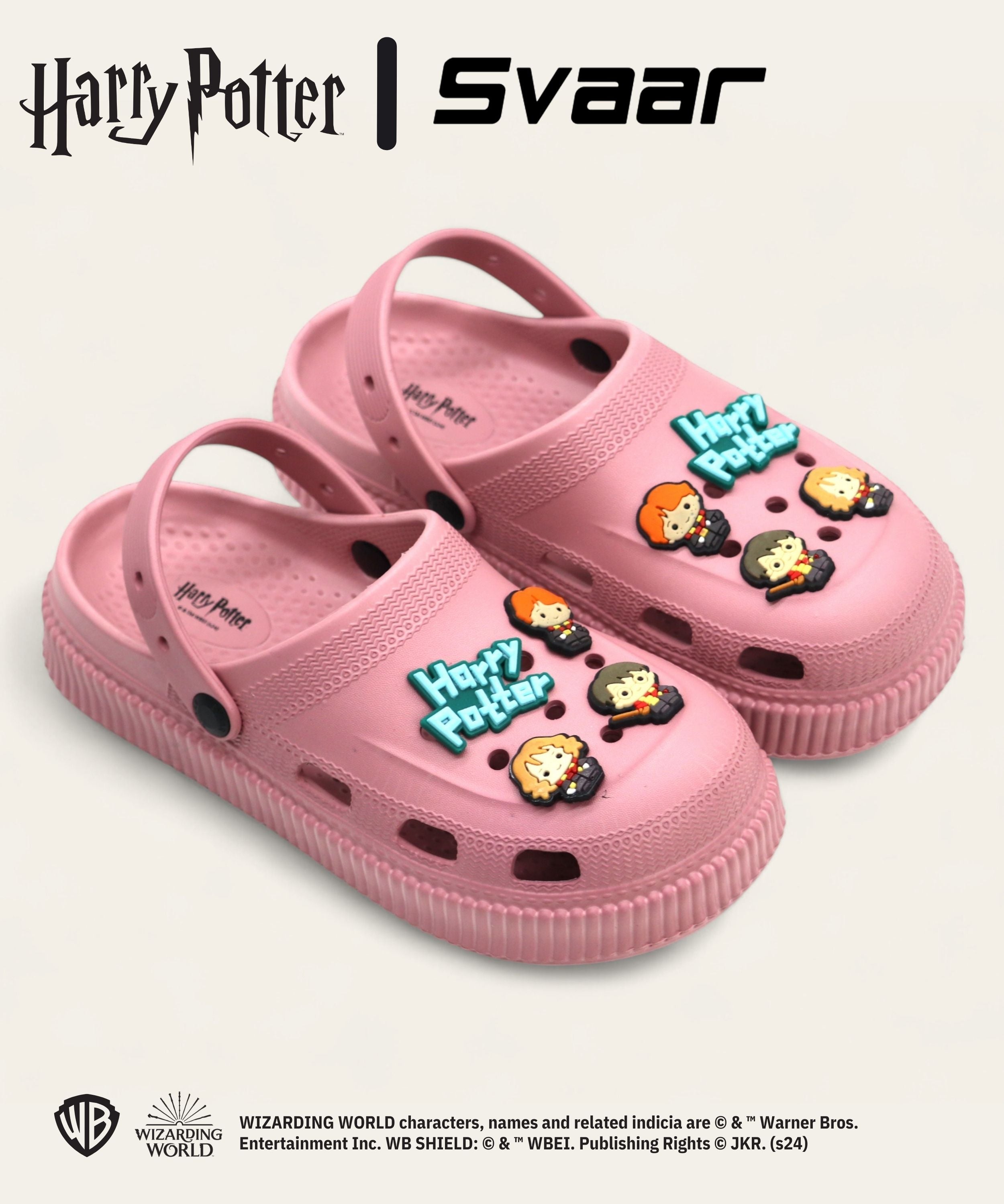 SVAAR x Harry Potter Women’s Magical Clogs with Harry Potter Charms and Back Strap-Onion